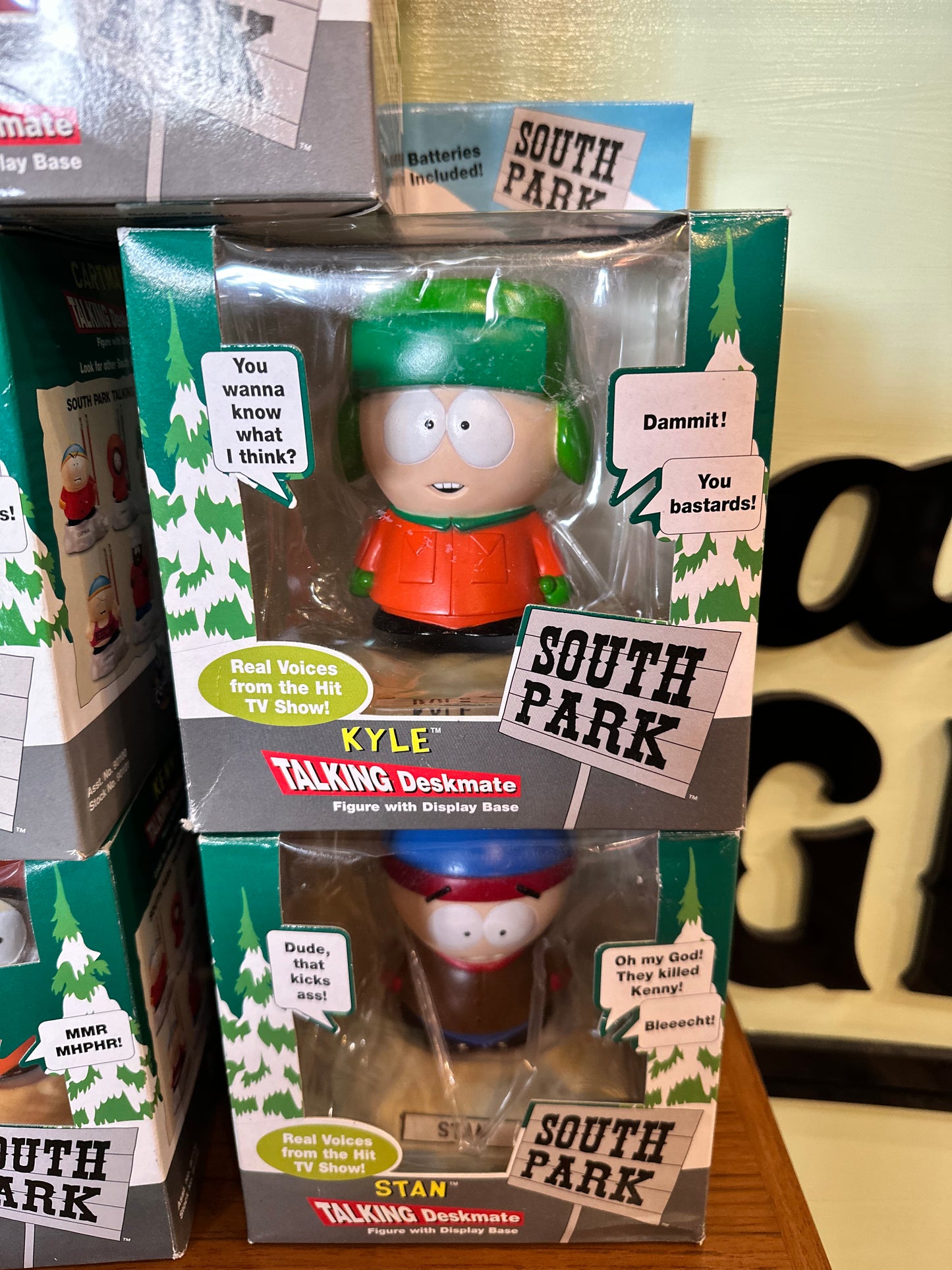 South Park Talking Deskmate Figures, in Original Boxes