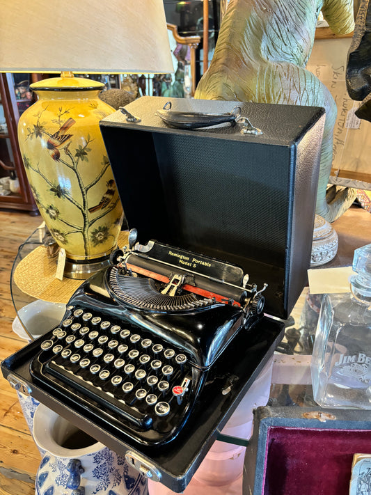 Remington Model 5 Typewriter With Case