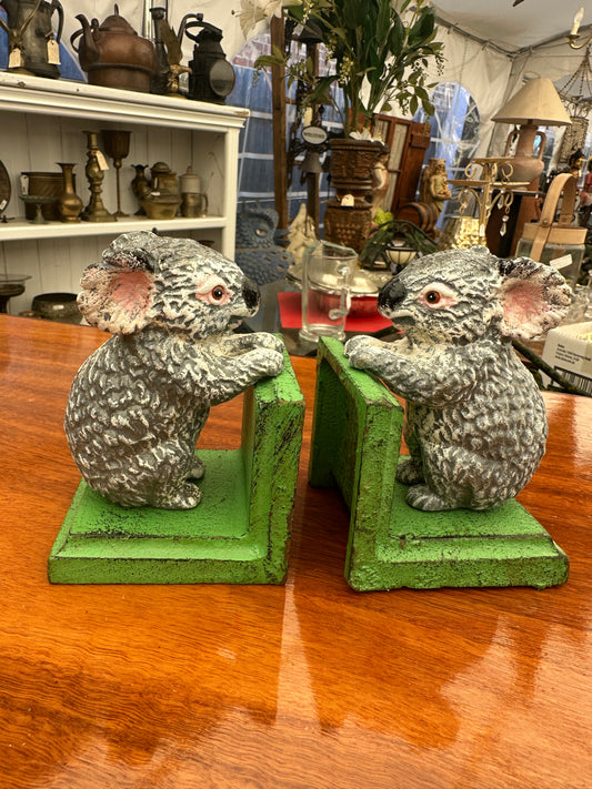Cast Iron Koala Bookends