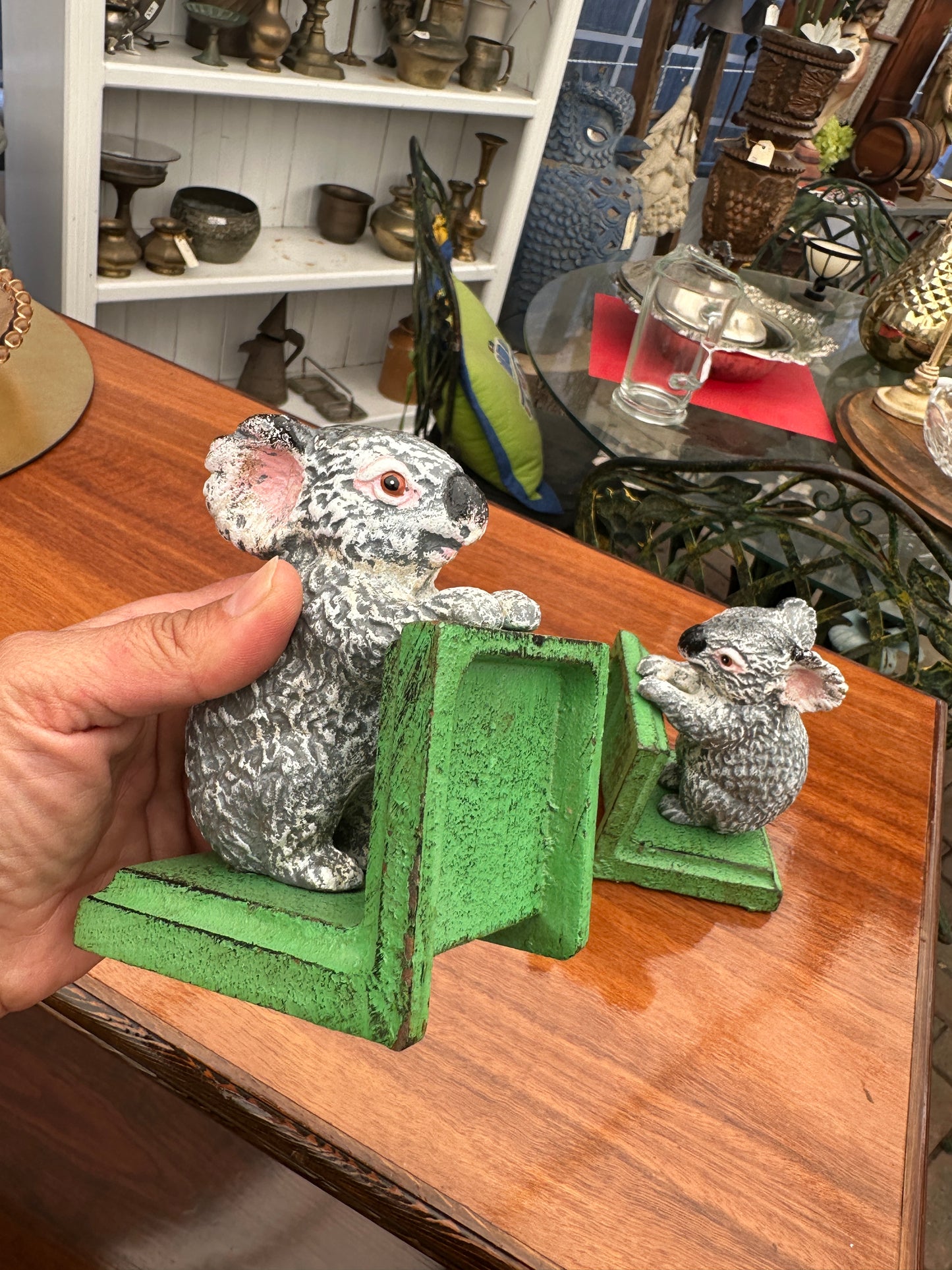 Cast Iron Koala Bookends