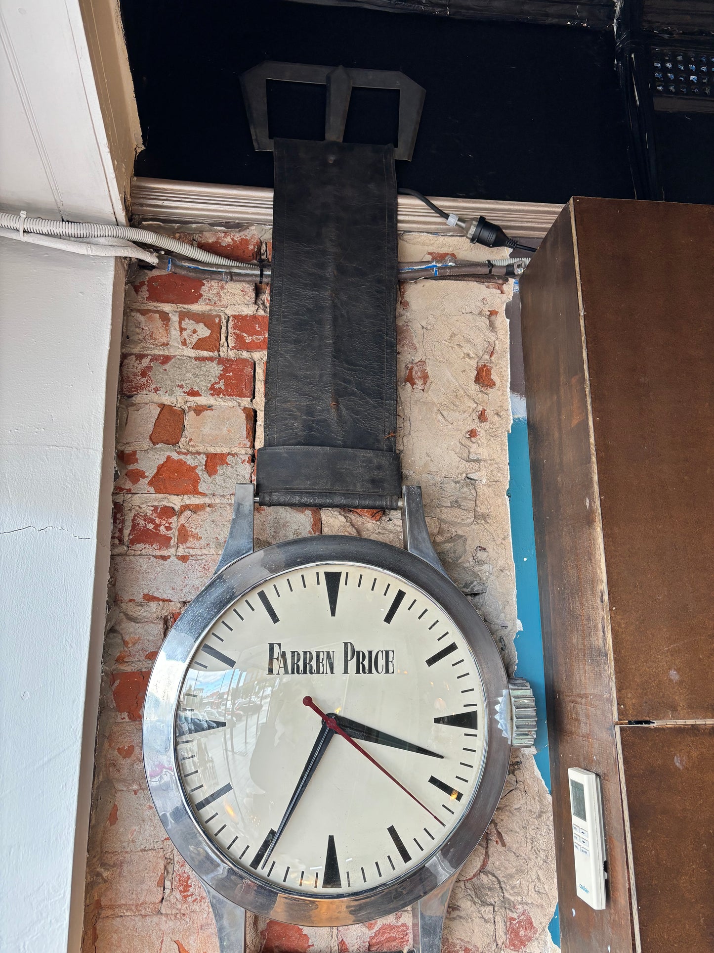 Giant Farren Price Wrist Watch Shaped Wall Clock