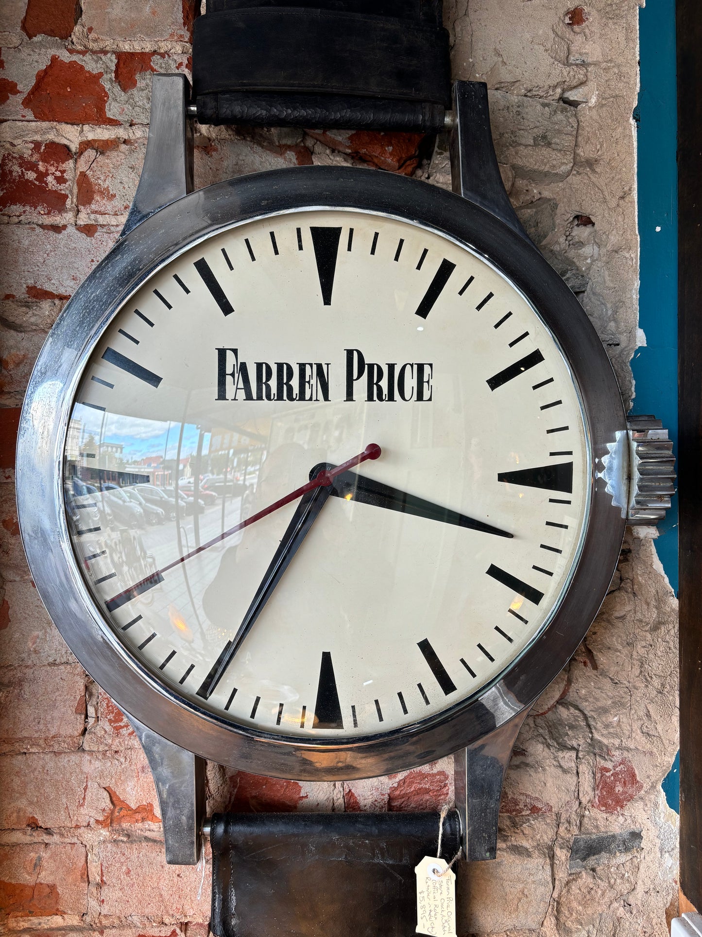 Giant Farren Price Wrist Watch Shaped Wall Clock