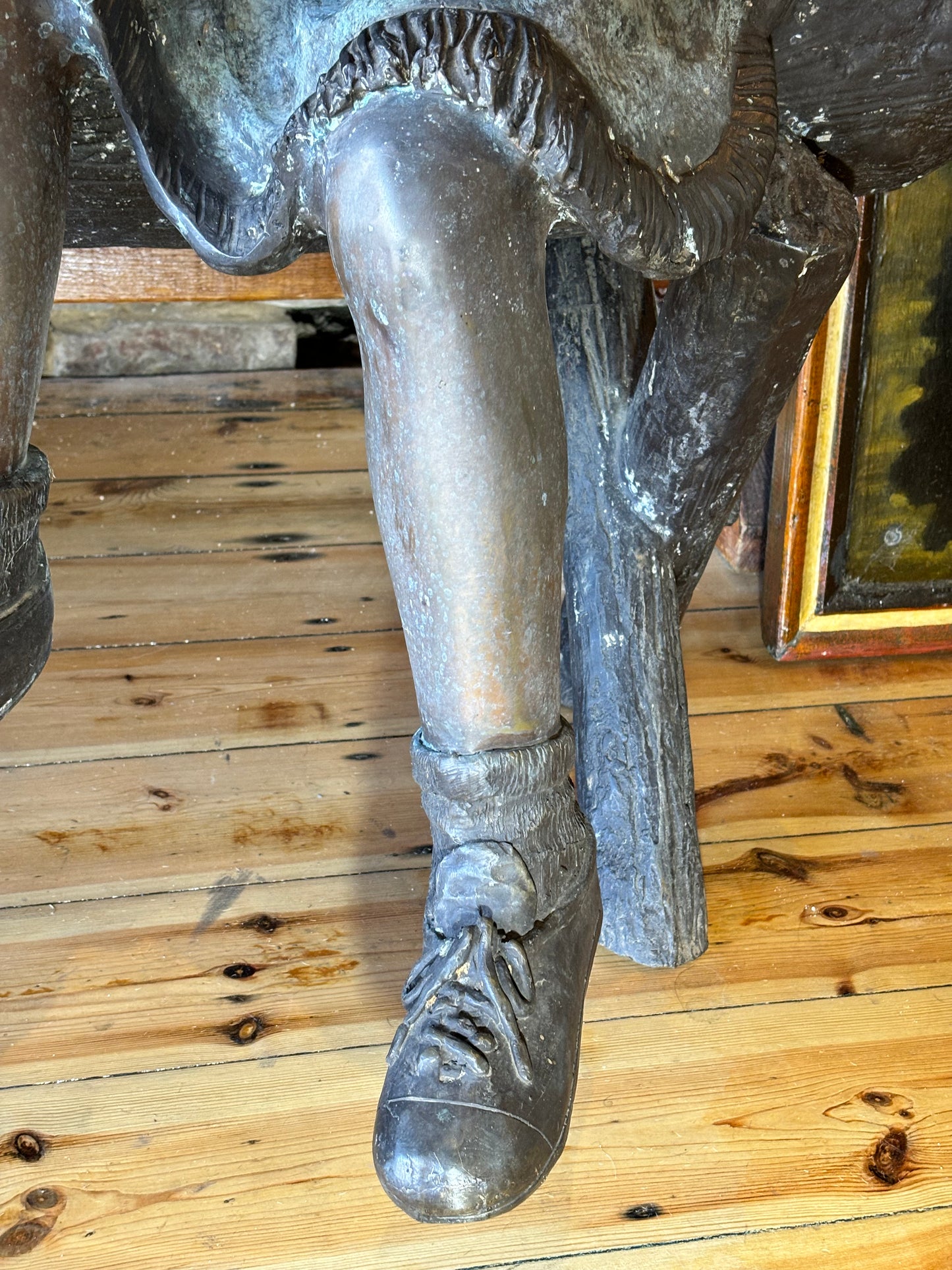 Life-size Bronze Statue Of Children On Bench