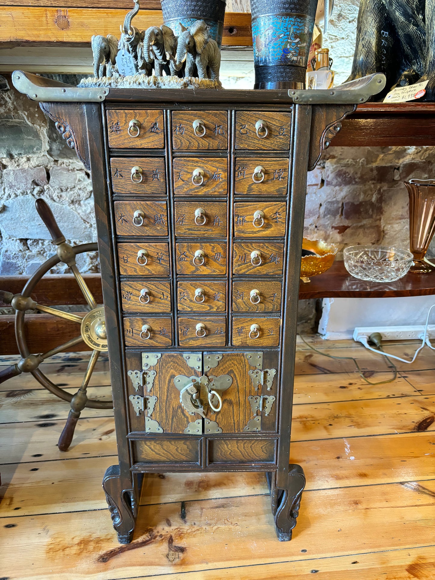 Chinese Medicine Apothecary Cabinet