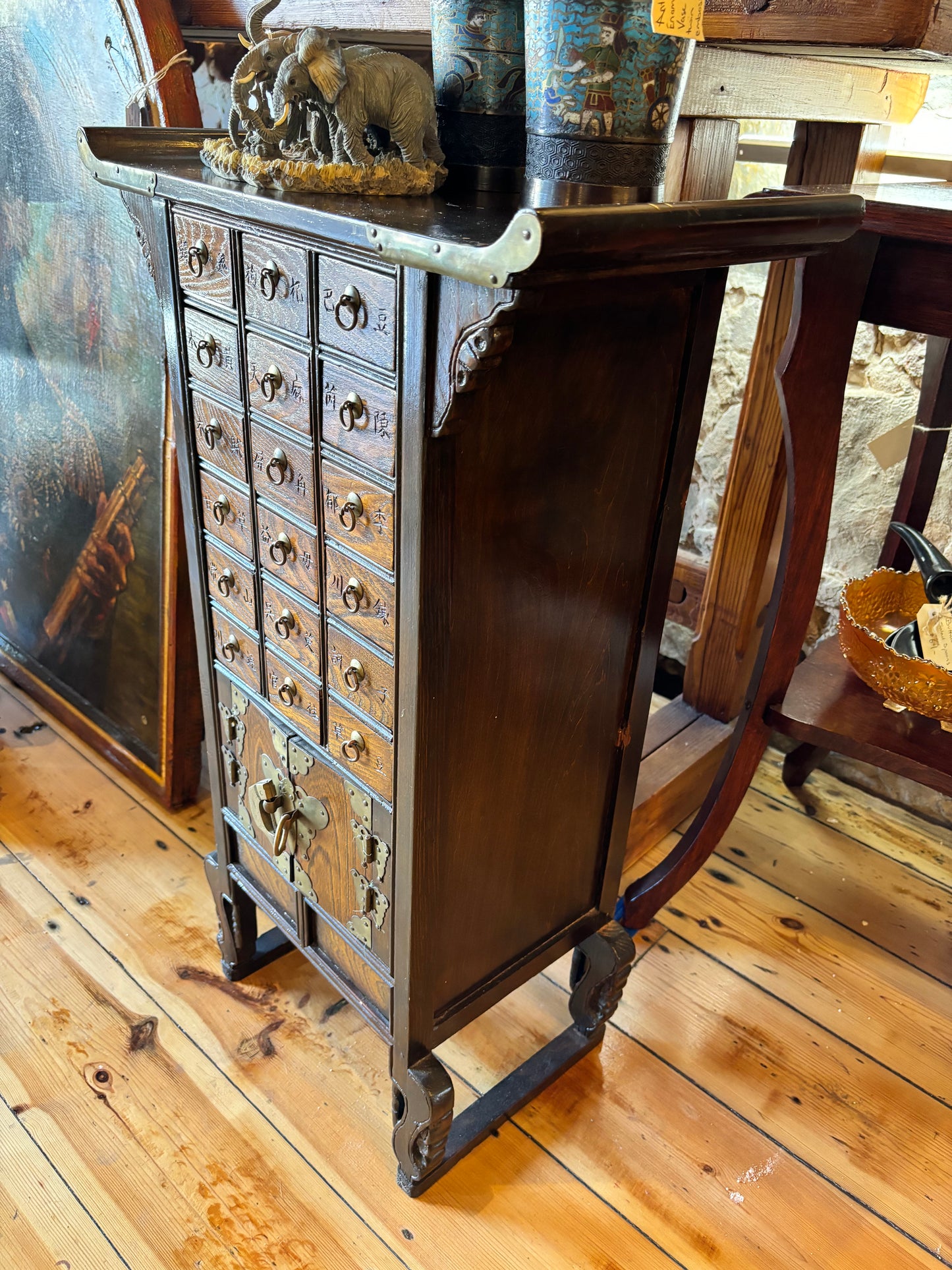 Chinese Medicine Apothecary Cabinet