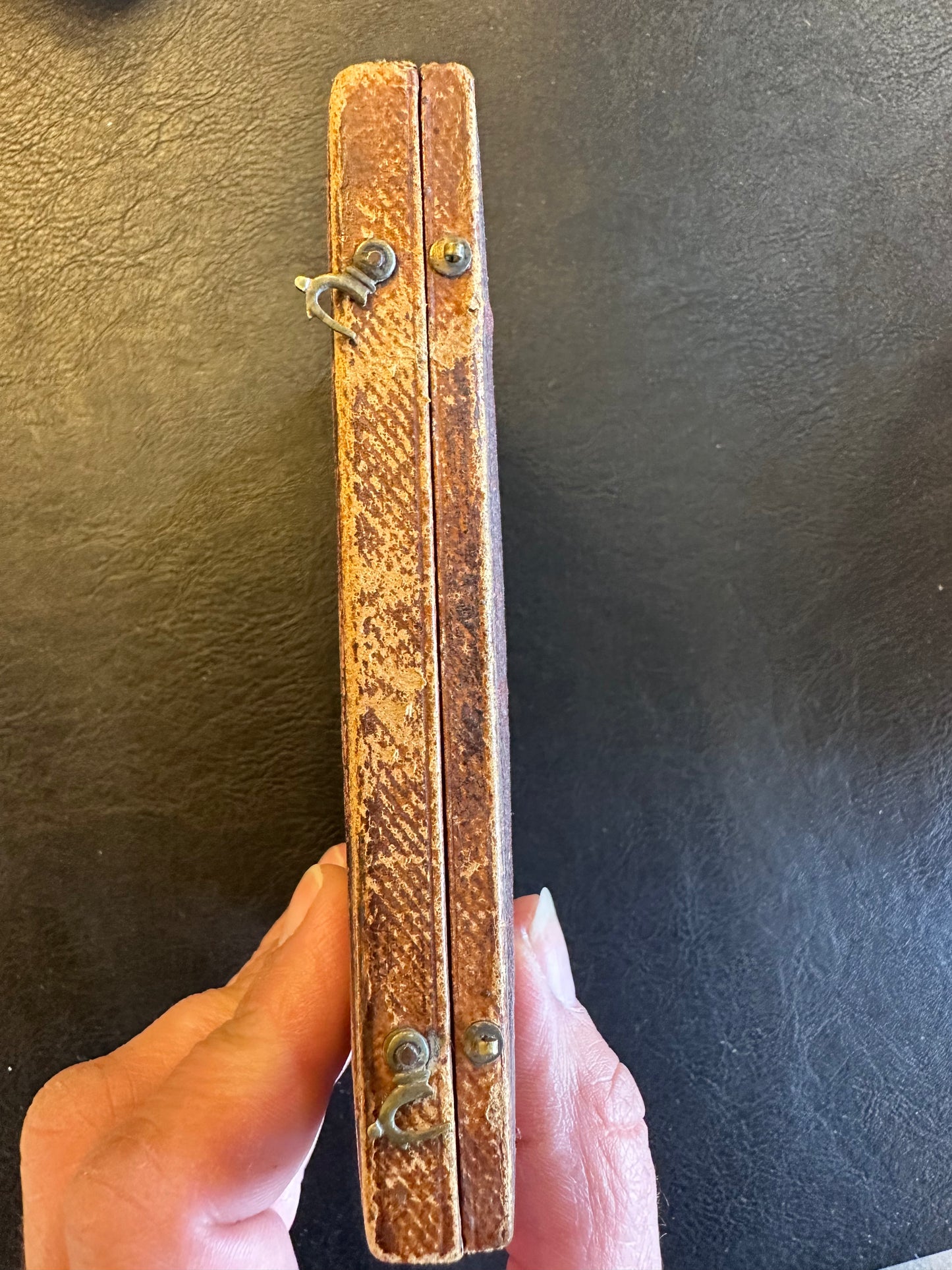 Antique Daguerreotype Portrait c.1850 in Leather Embossed Case