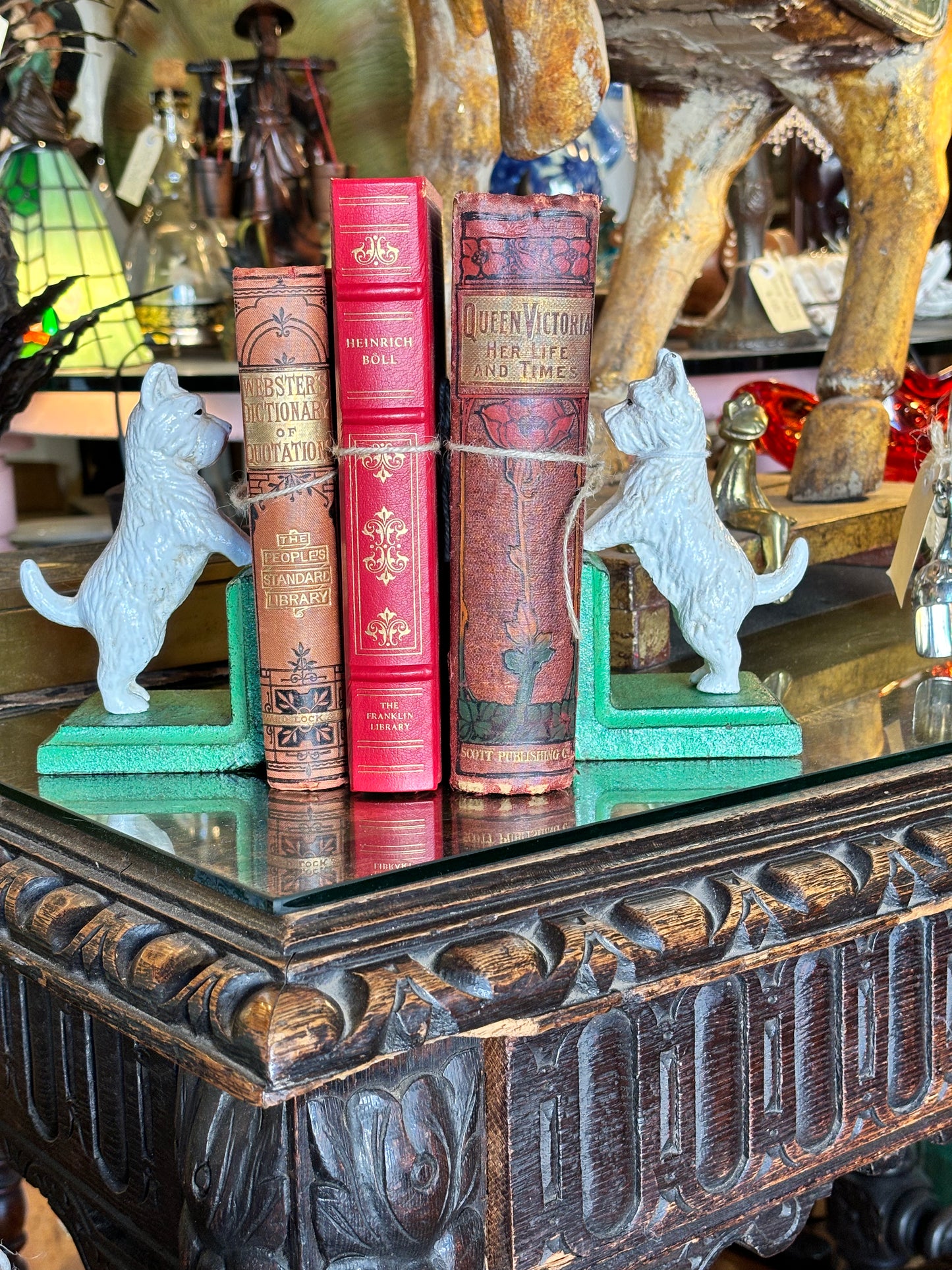 Cast Iron West Highland Terrier Bookends