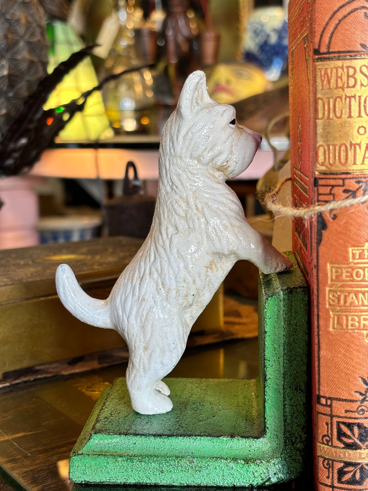 Cast Iron West Highland Terrier Bookends