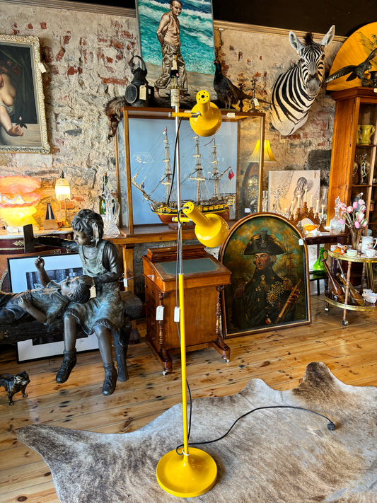 Vintage Yellow Spotlight Floor Lamp c1970