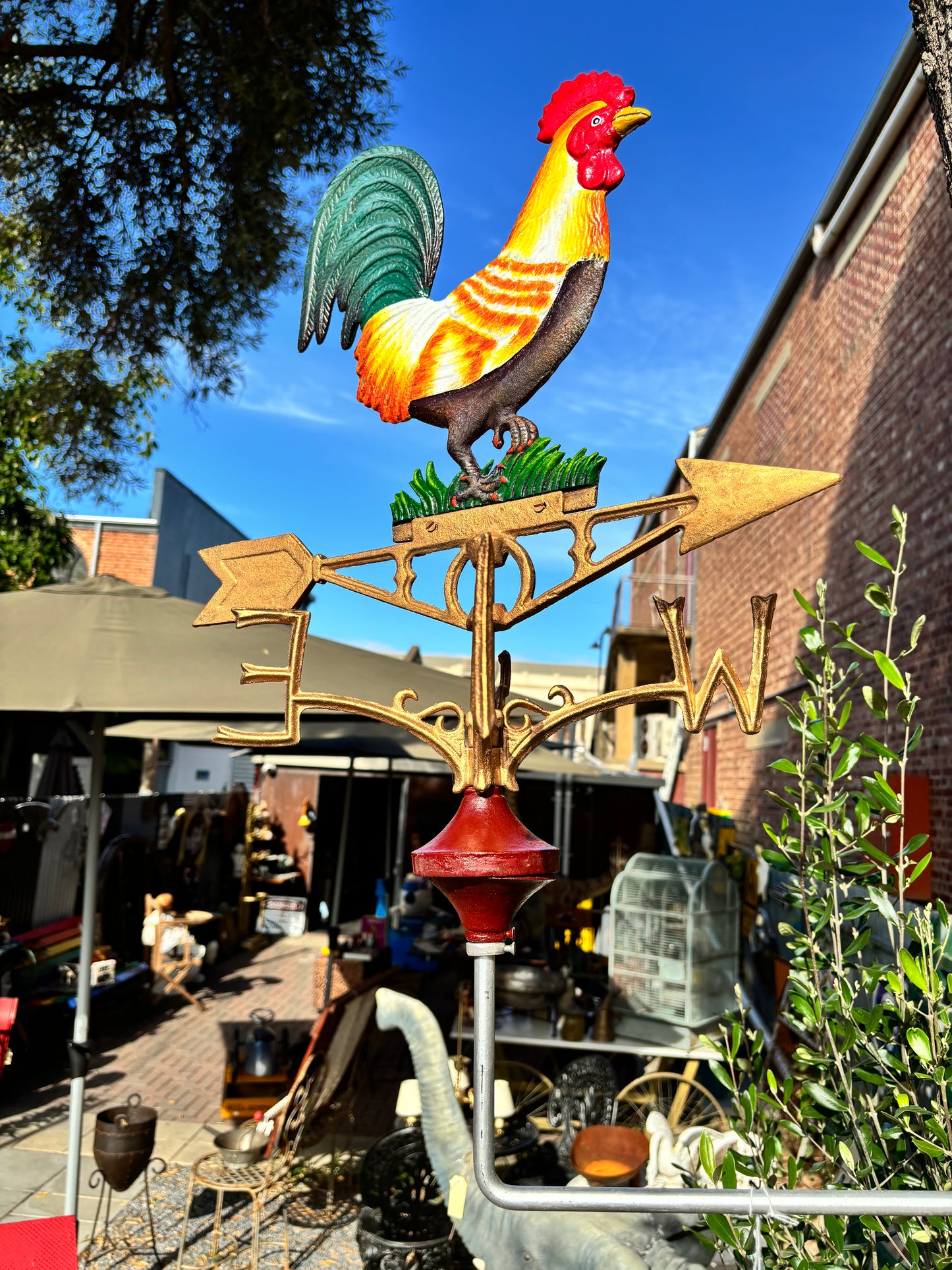 Rooster Cast Iron Wind Vane