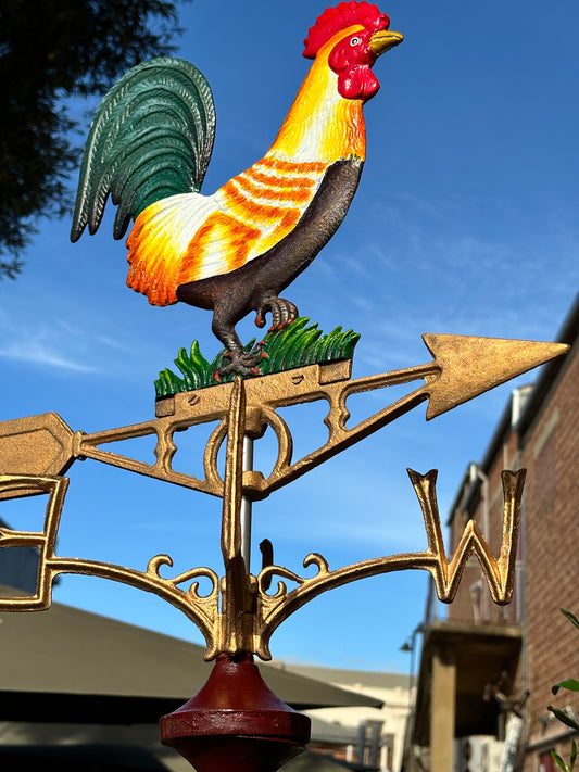 Rooster Cast Iron Wind Vane