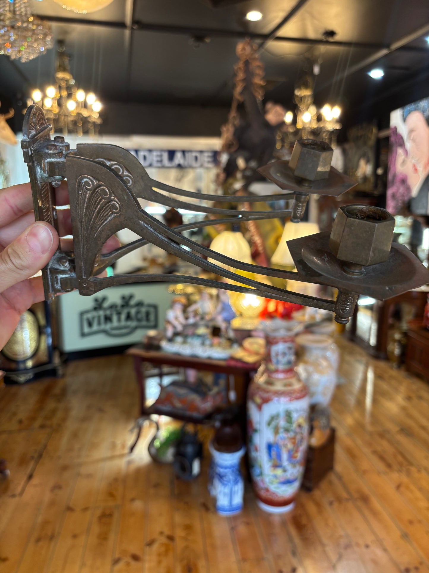 Wall Sconce 1920s Art Deco CAM Compagnie des Arts Mécaniques