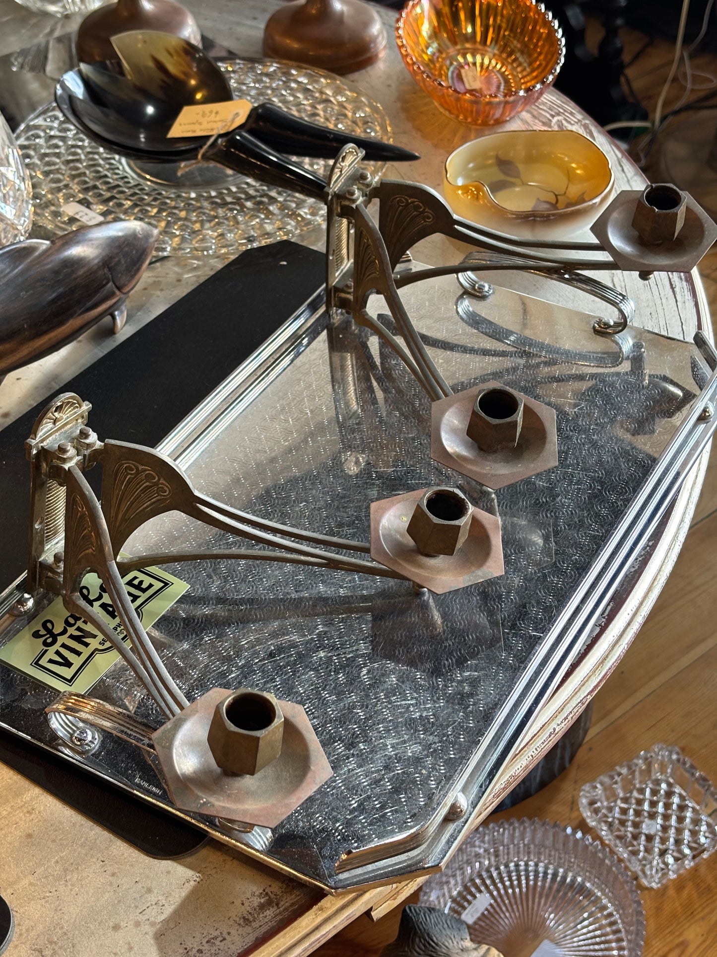 Wall Sconce 1920s Art Deco CAM Compagnie des Arts Mécaniques