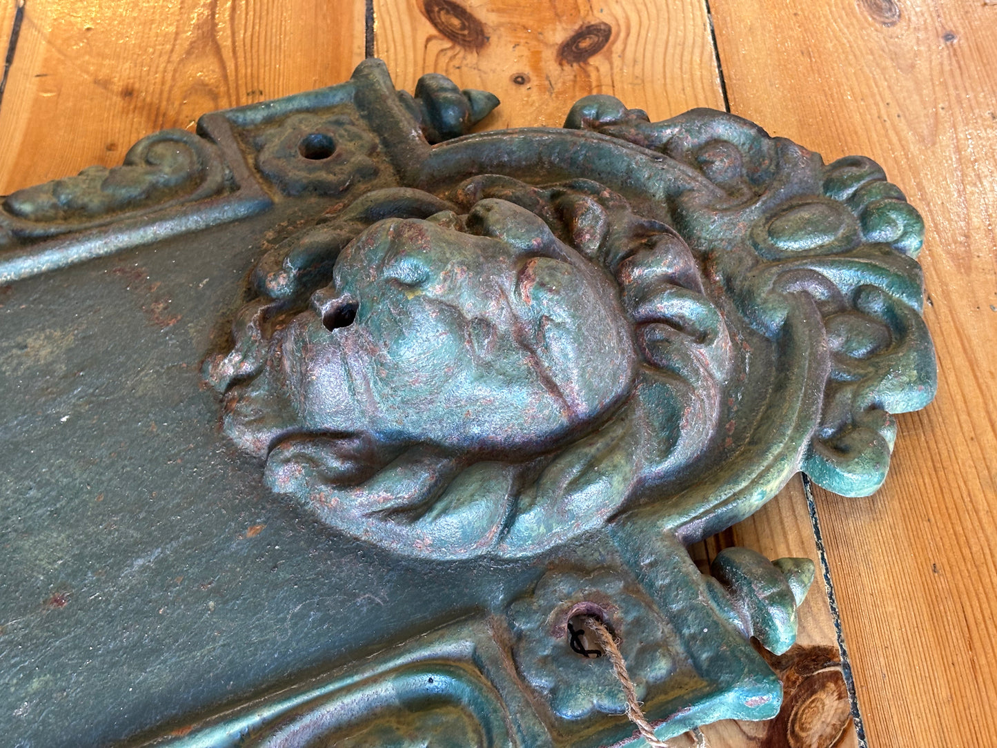 Antique Cast Iron Lion’s Head Wall Fountain 74cm Tall French/Italian Style