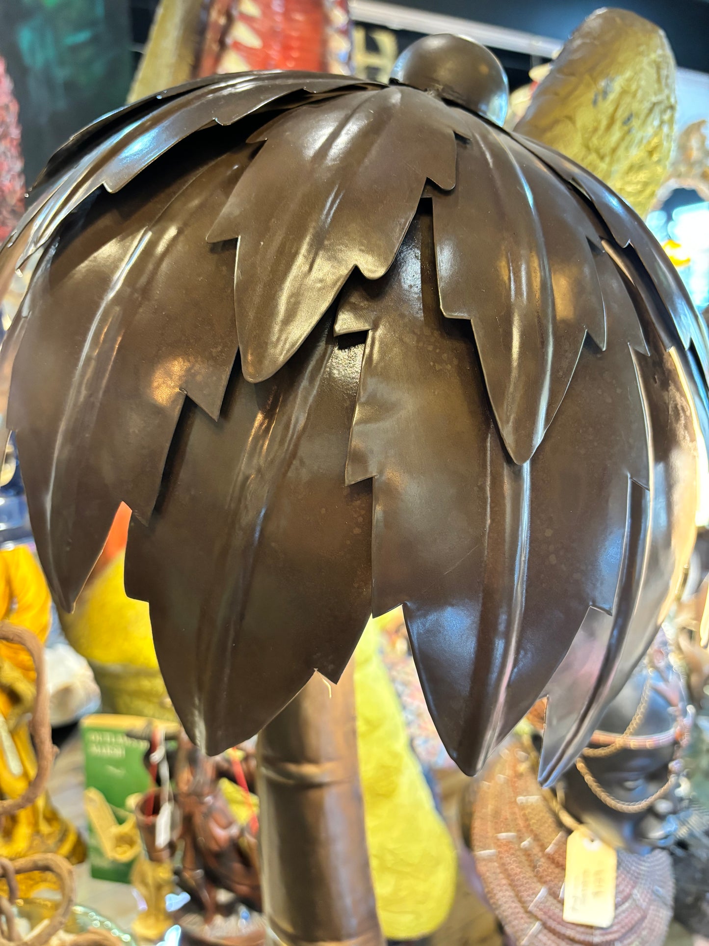 Bronze Palm Lamp