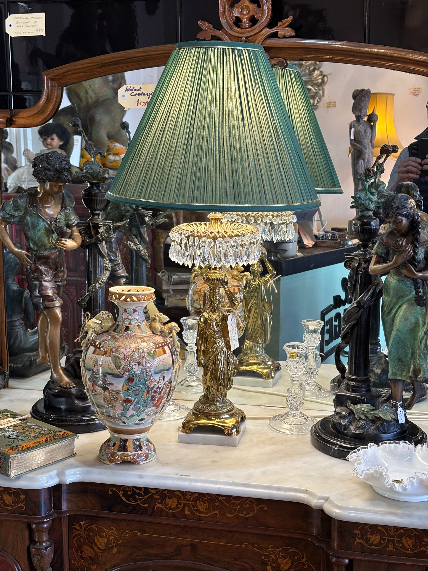 Japanese Satsuma-Style Moriage Vase – c. 1920s–40s