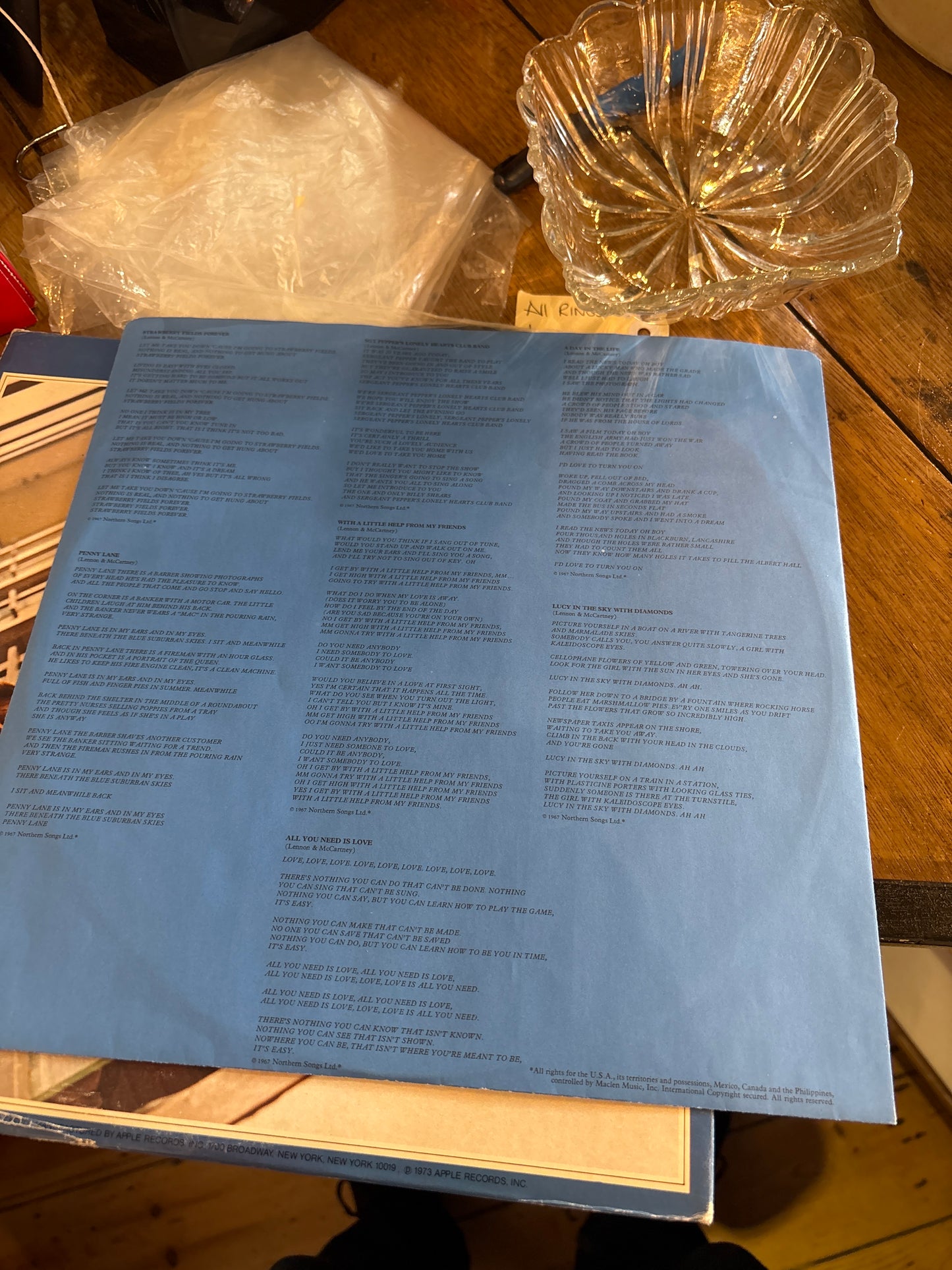 The Beatles 1967–1970 (Blue Album) – 2LP Apple Records 1973