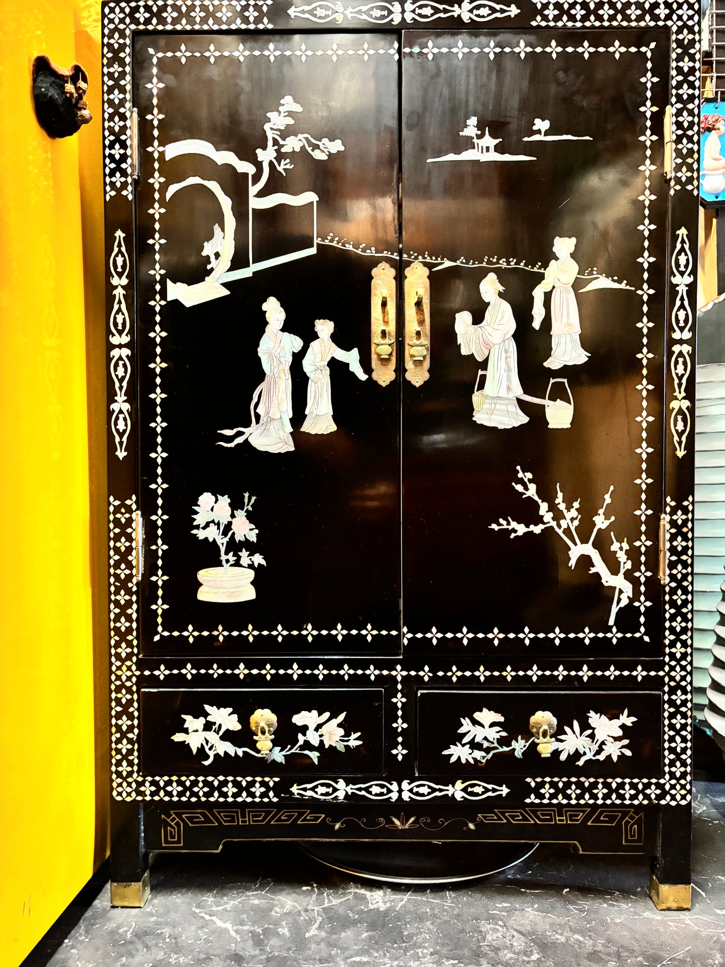 Chinese Inlay Cabinet