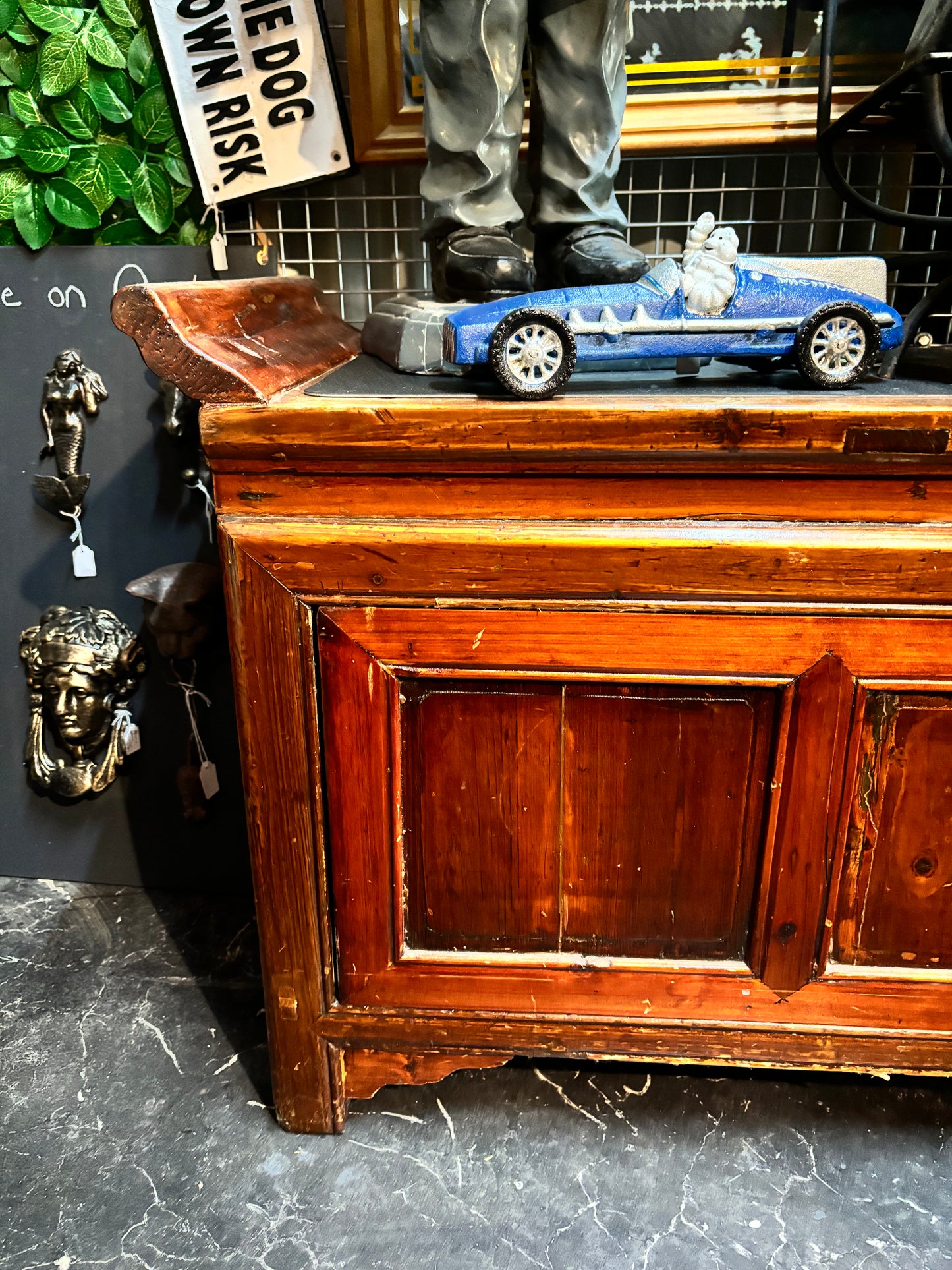 Vintage Asian Low Cabinet TV Unit