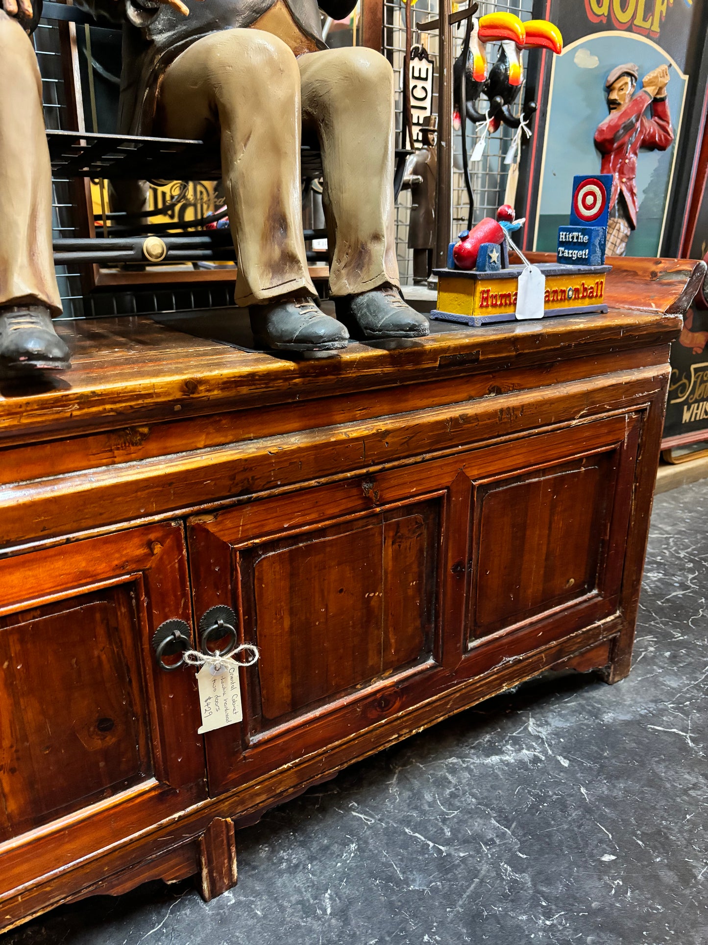 Vintage Asian Low Cabinet TV Unit