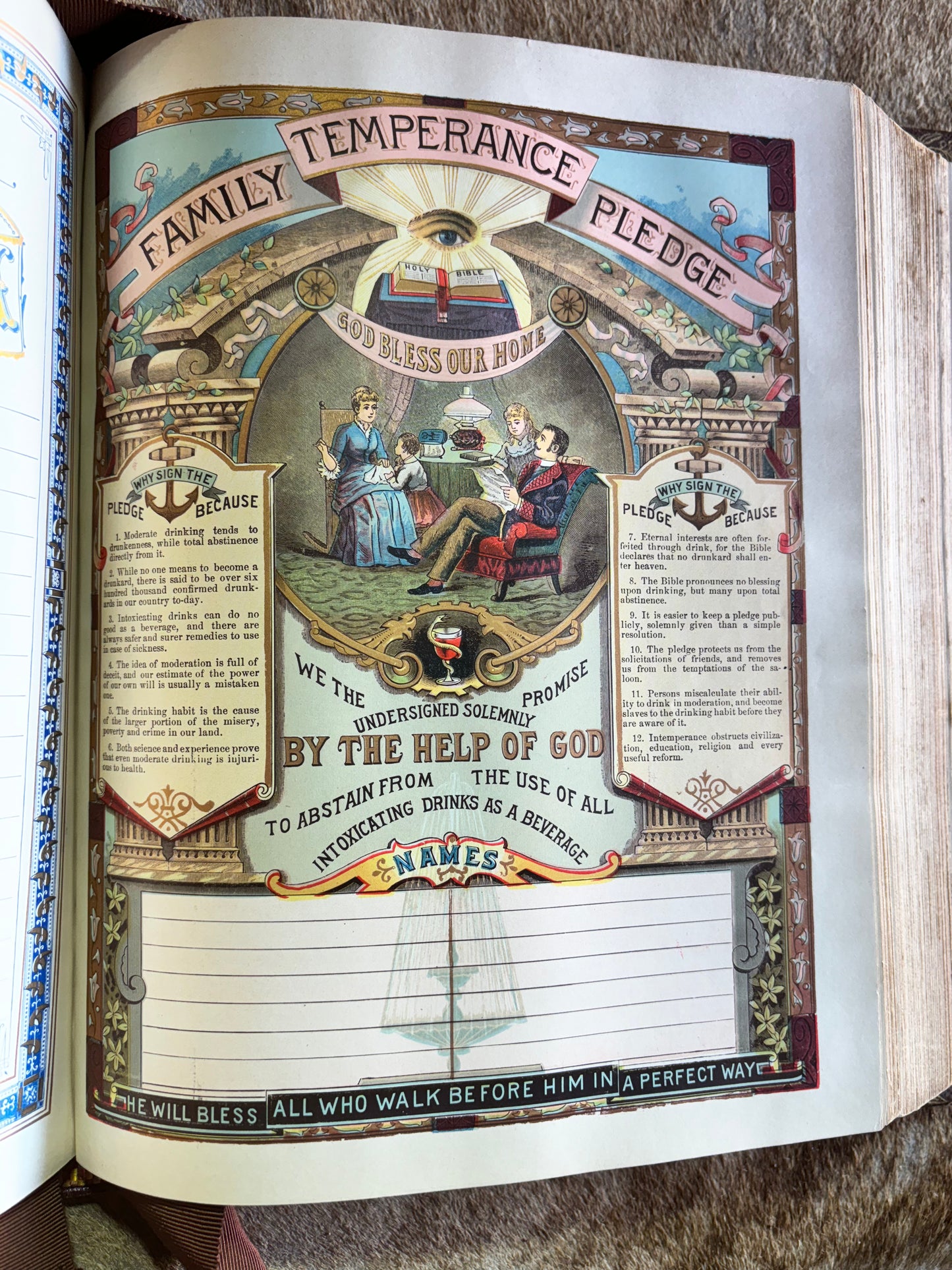 Victorian Antique Family Bible – Pronouncing Parallel Edition with Over 2000 Stunning Illustrations, Circa 1890s