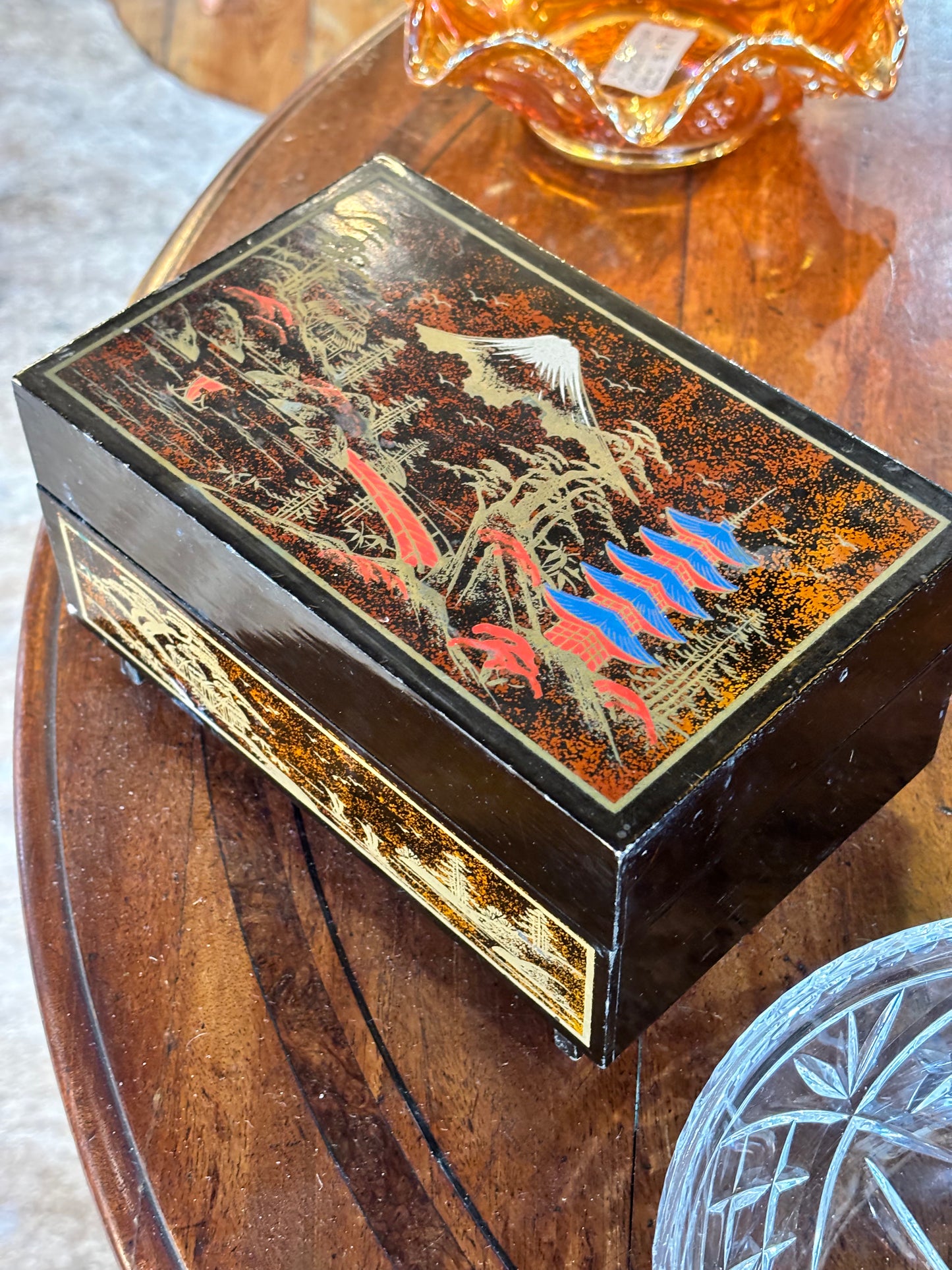 Toyo Japanese Vintage Musical Jewellery Box with Ballerina