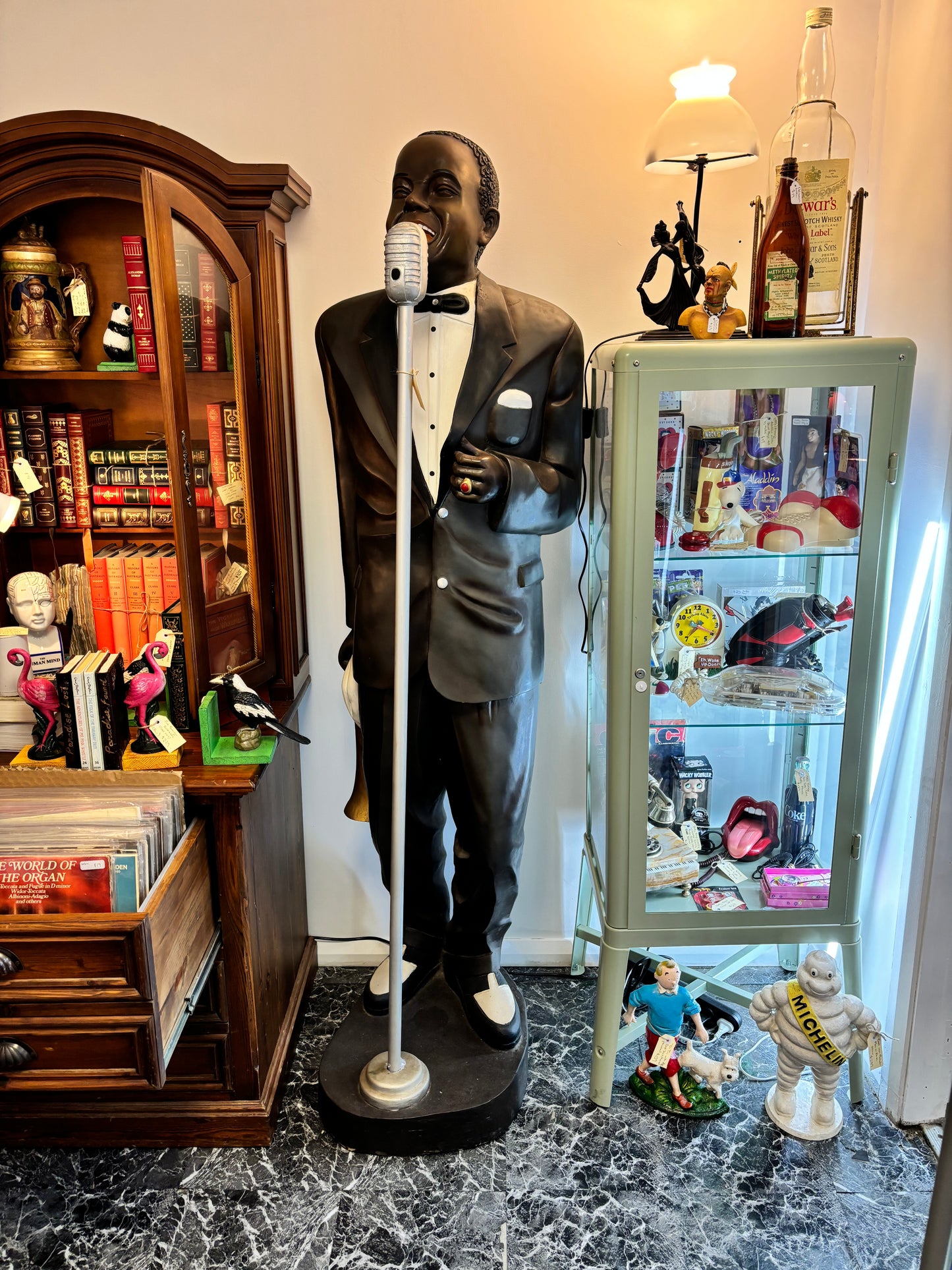 Life Size Louis Armstrong Fibreglass Resin Statue