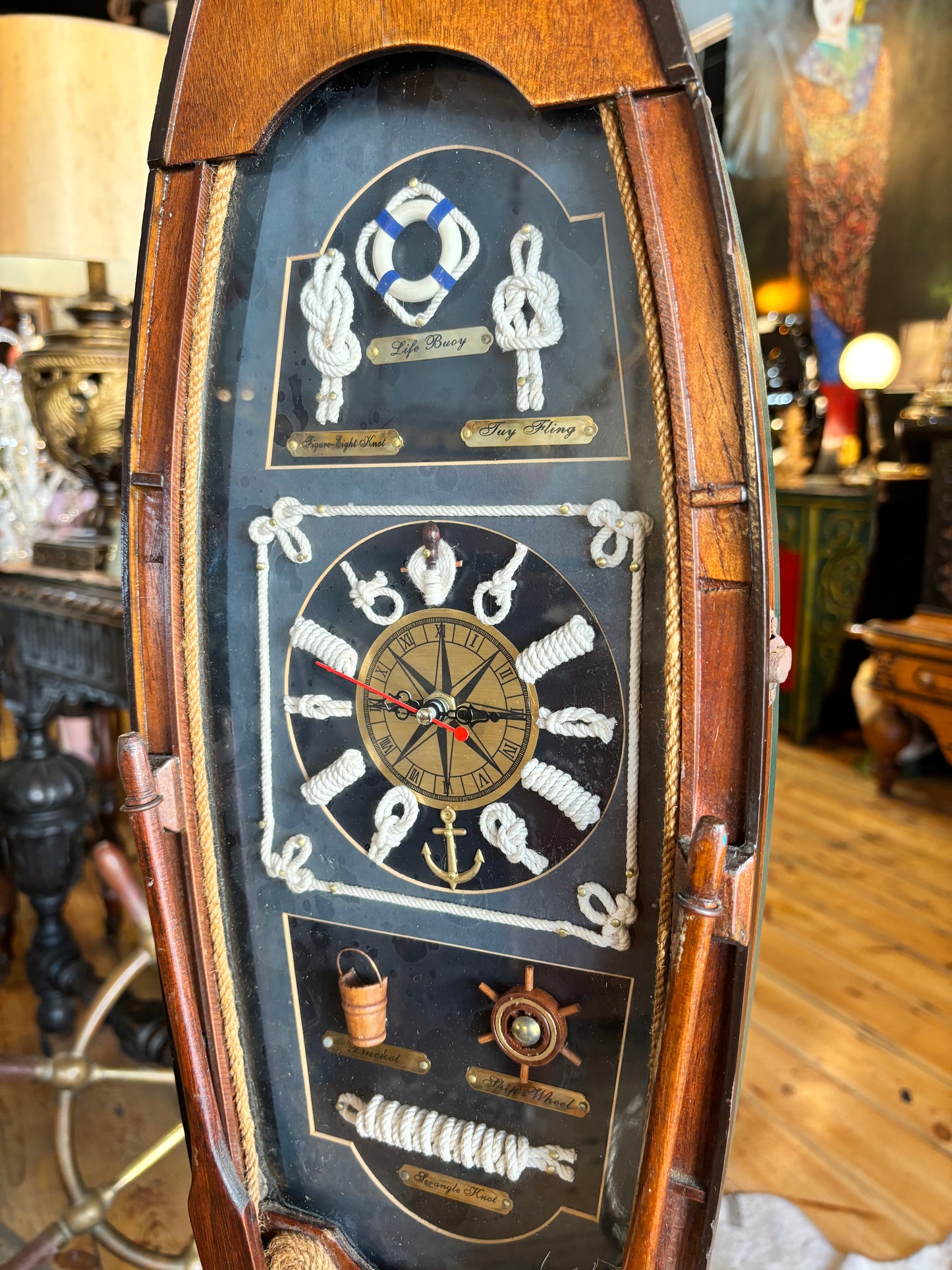 Nautical Wall Hung Boat Key Cabinet