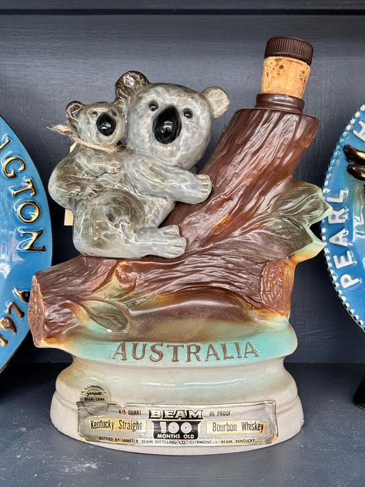 Jim Beam Decanter Bottle Australia Koala Vintage 1973 Rare