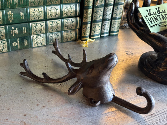 Cast Iron Reindeer Wall Hook