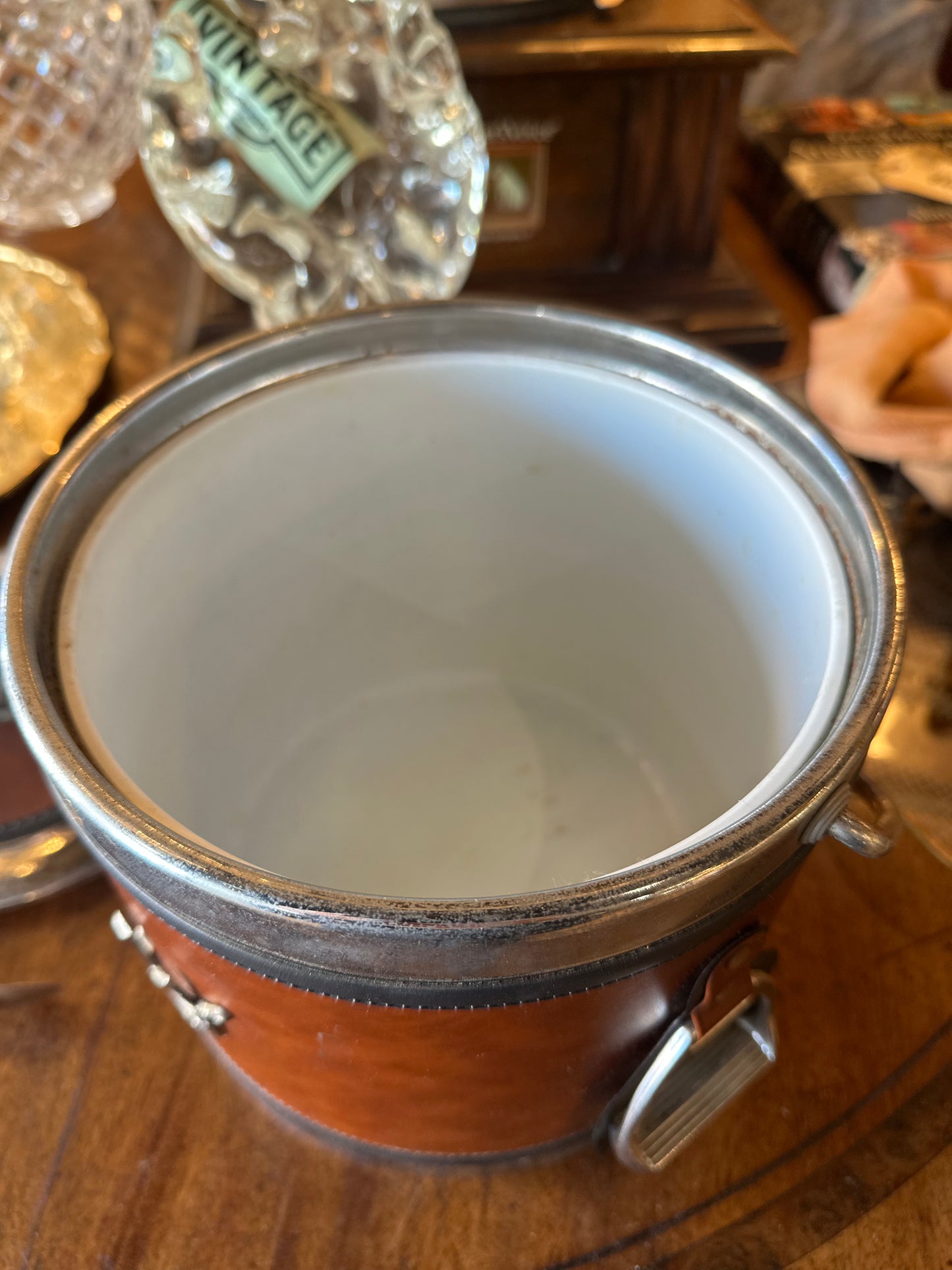 Vintage 1970s Equestrian Ice Bucket & Bar Tools Set | Mid-Century Horse Head & Stirrup Barware