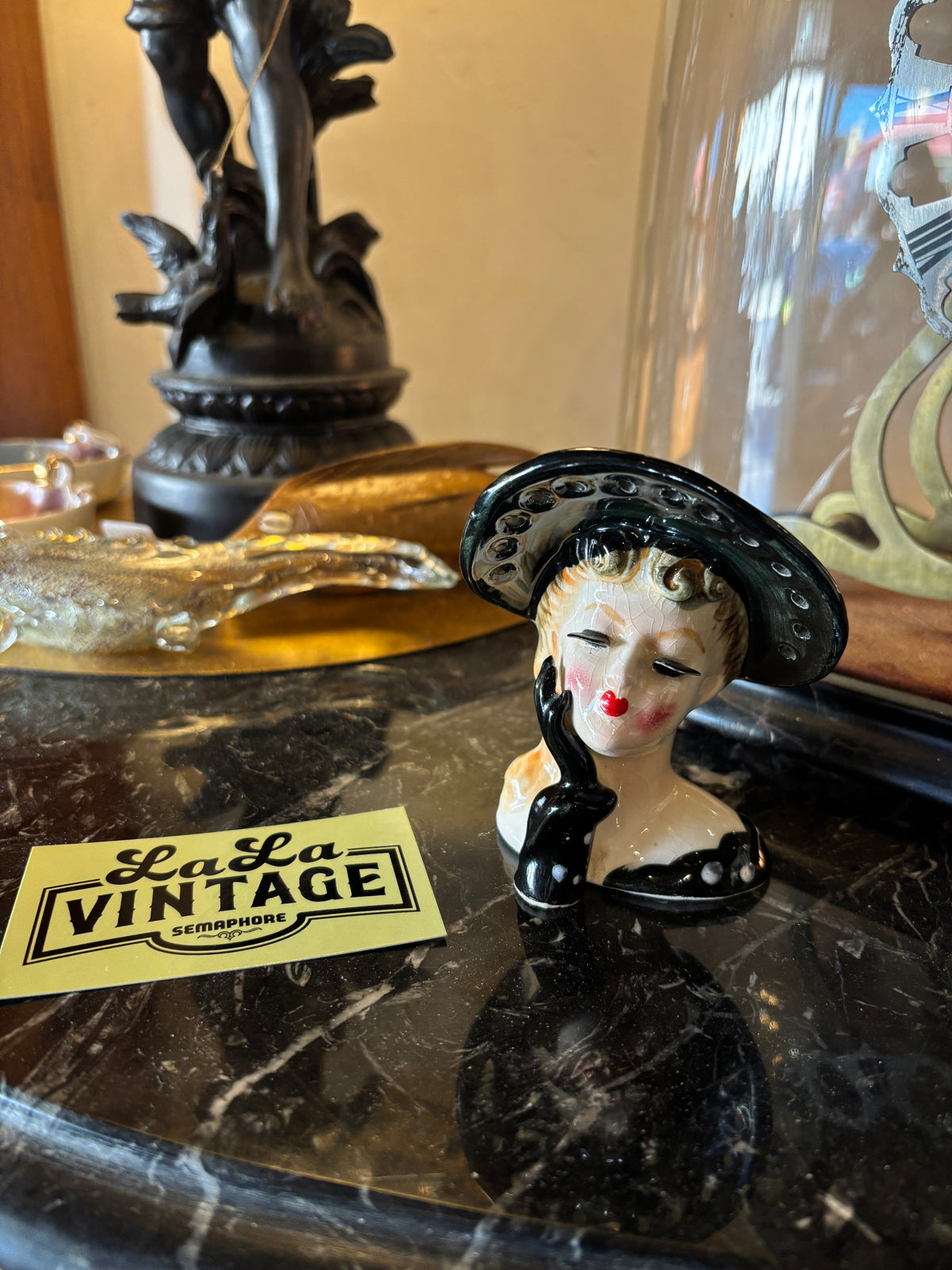Vintage 1950s Napco Lady Head Vase