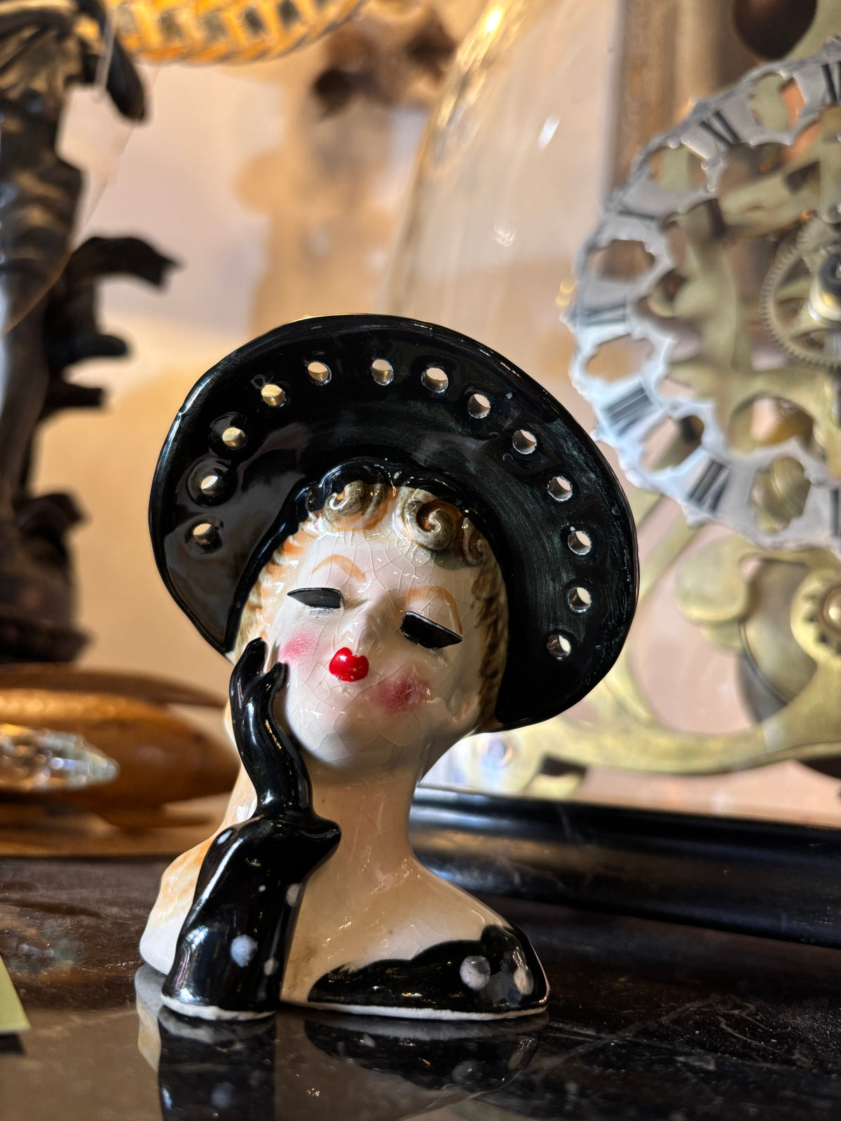 Vintage 1950s Napco Lady Head Vase