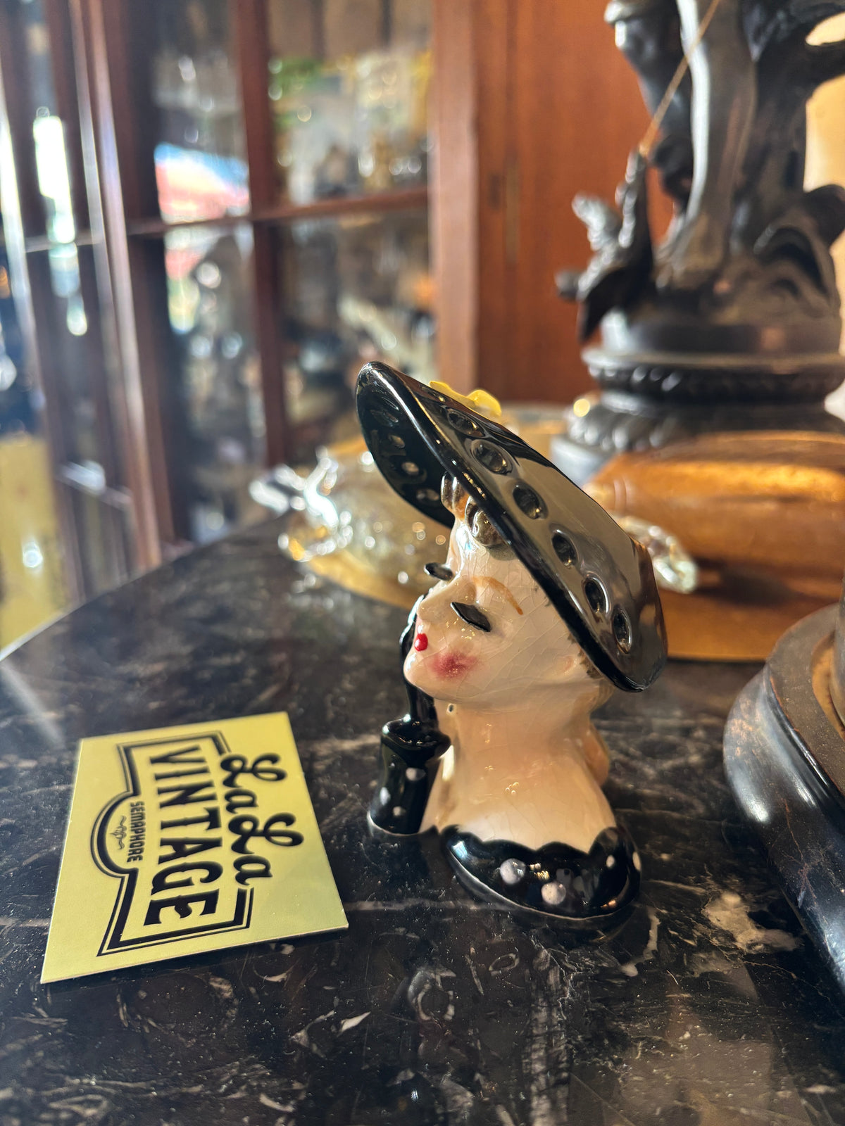 Vintage 1950s Napco Lady Head Vase
