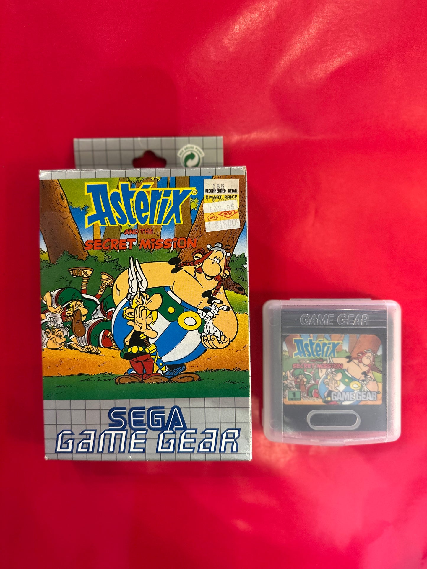 Vintage Sega Game Gear Asterix and the Secret Mission 1993 Game CIB Complete Boxed