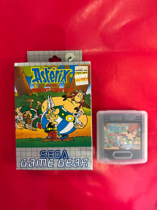 Vintage Sega Game Gear Asterix and the Secret Mission 1993 Game CIB Complete Boxed