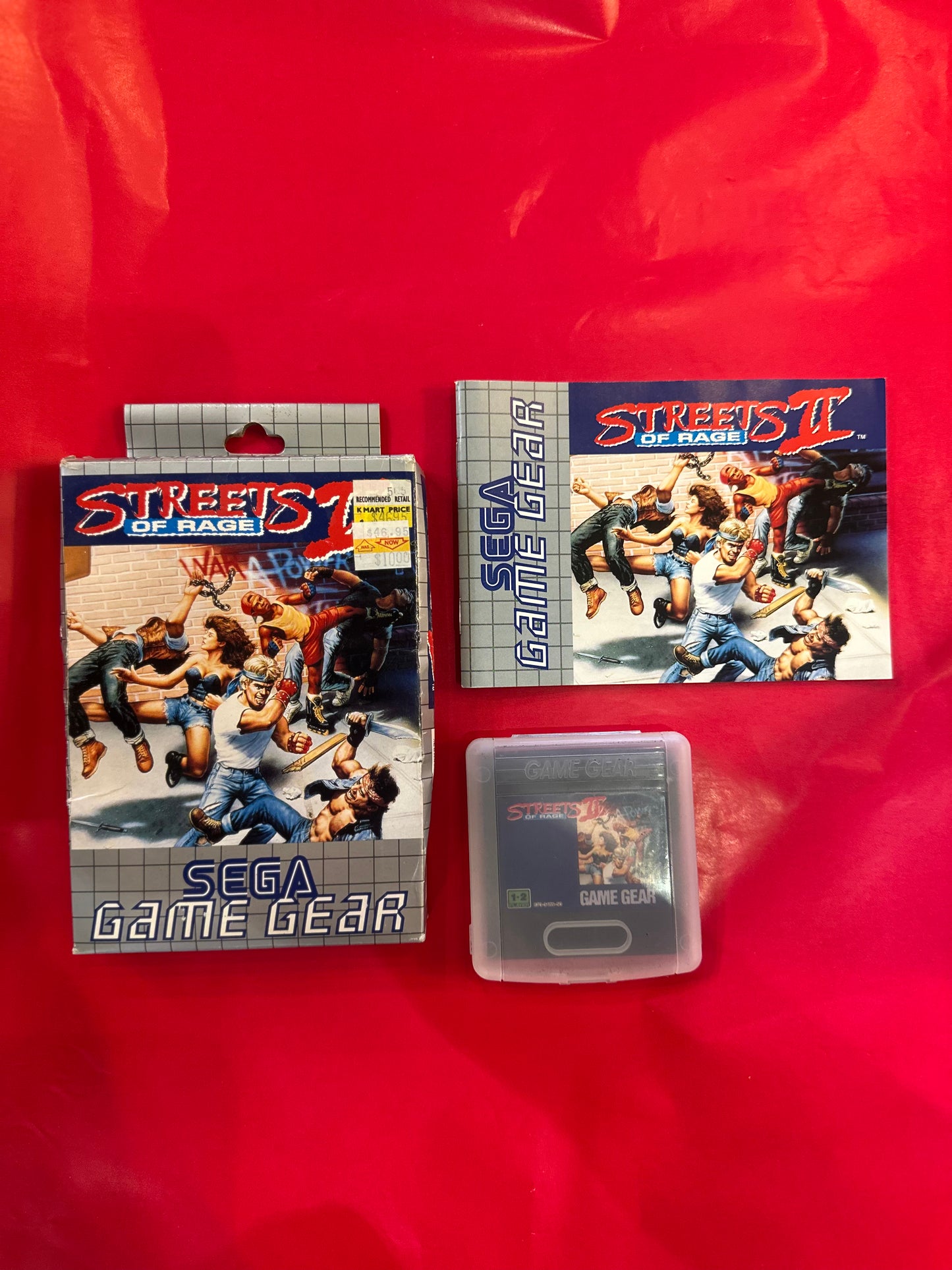 Vintage Sega Game Gear Streets of Rage II 2 Complete In Box CIB Retro Video Game PAL Aus Release