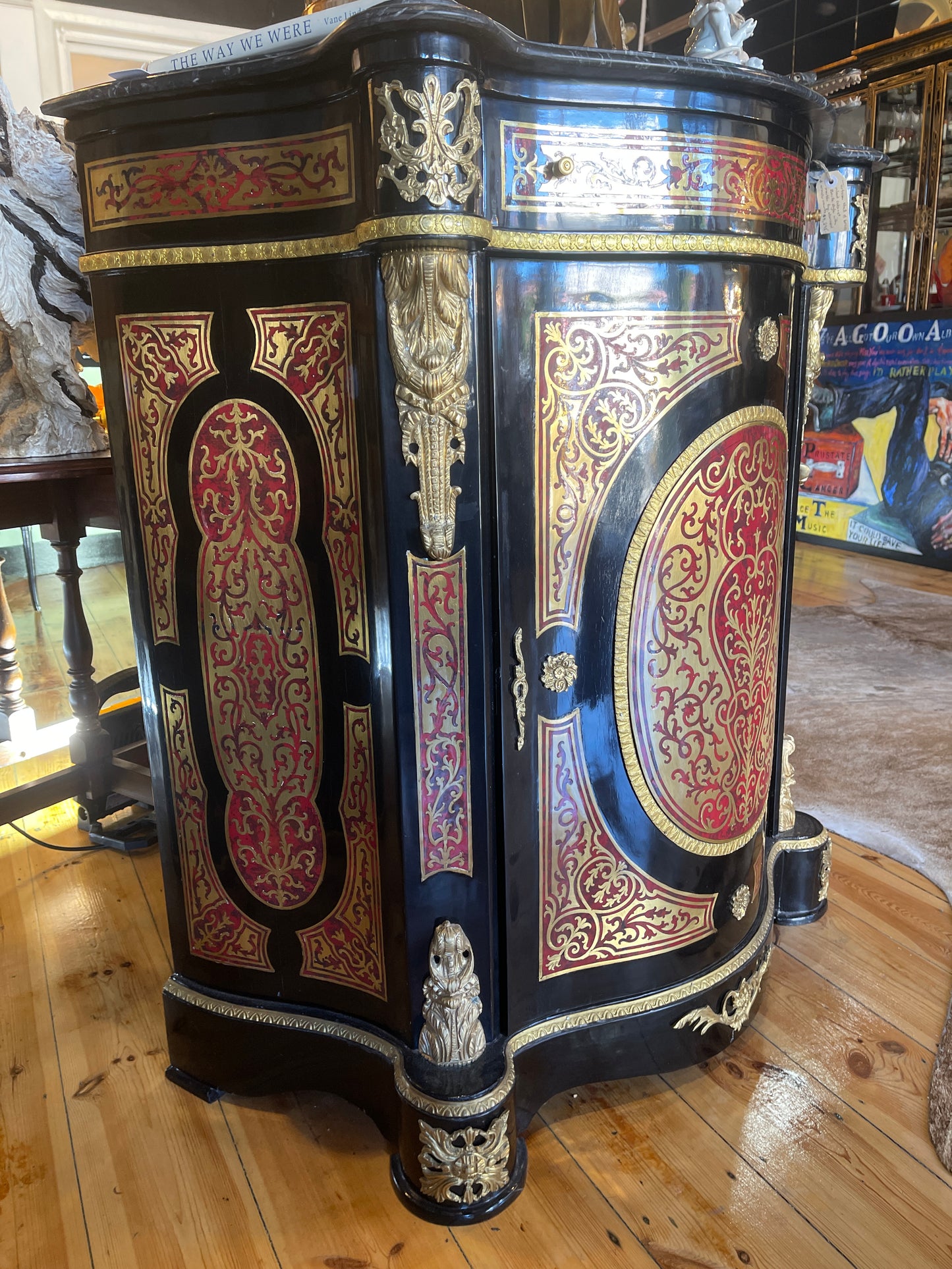 Stunning French Louis XVI Style Inlaid Cabinet