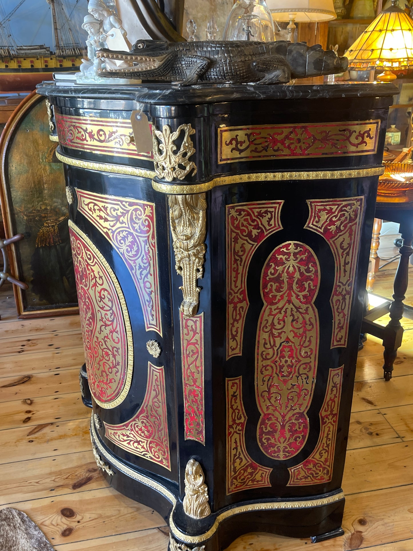 Stunning French Louis XVI Style Inlaid Cabinet