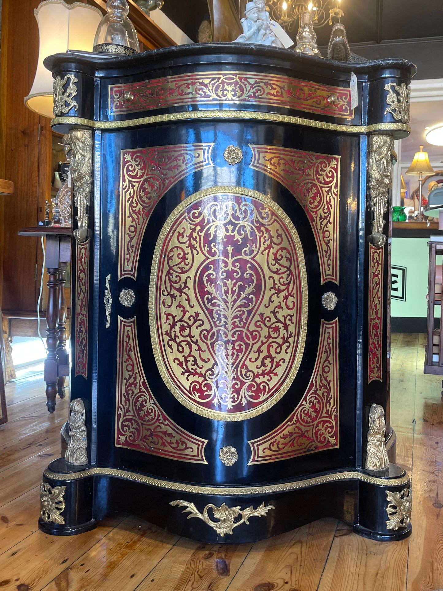 Stunning French Louis XVI Style Inlaid Cabinet