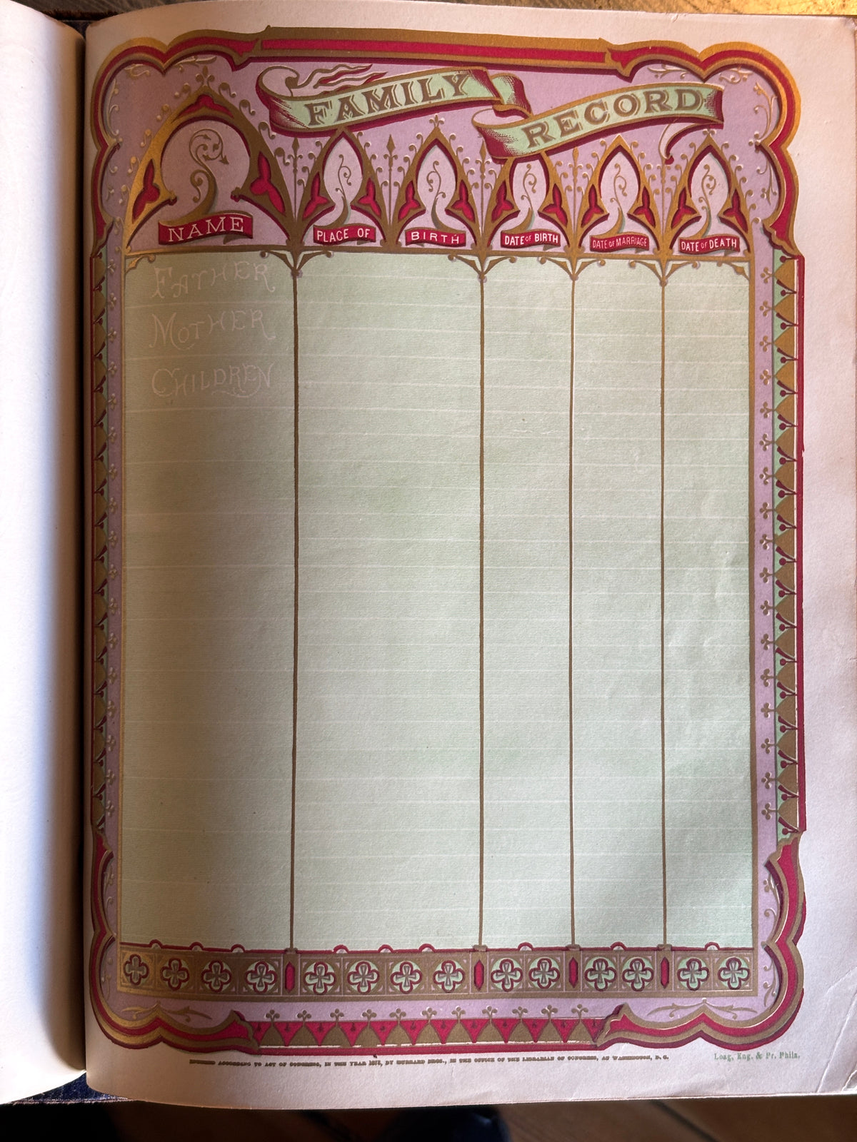 Antique Victorian 1870s Pictorial Family Bible – Hubbard Bros. Philadelphia – Illustrated