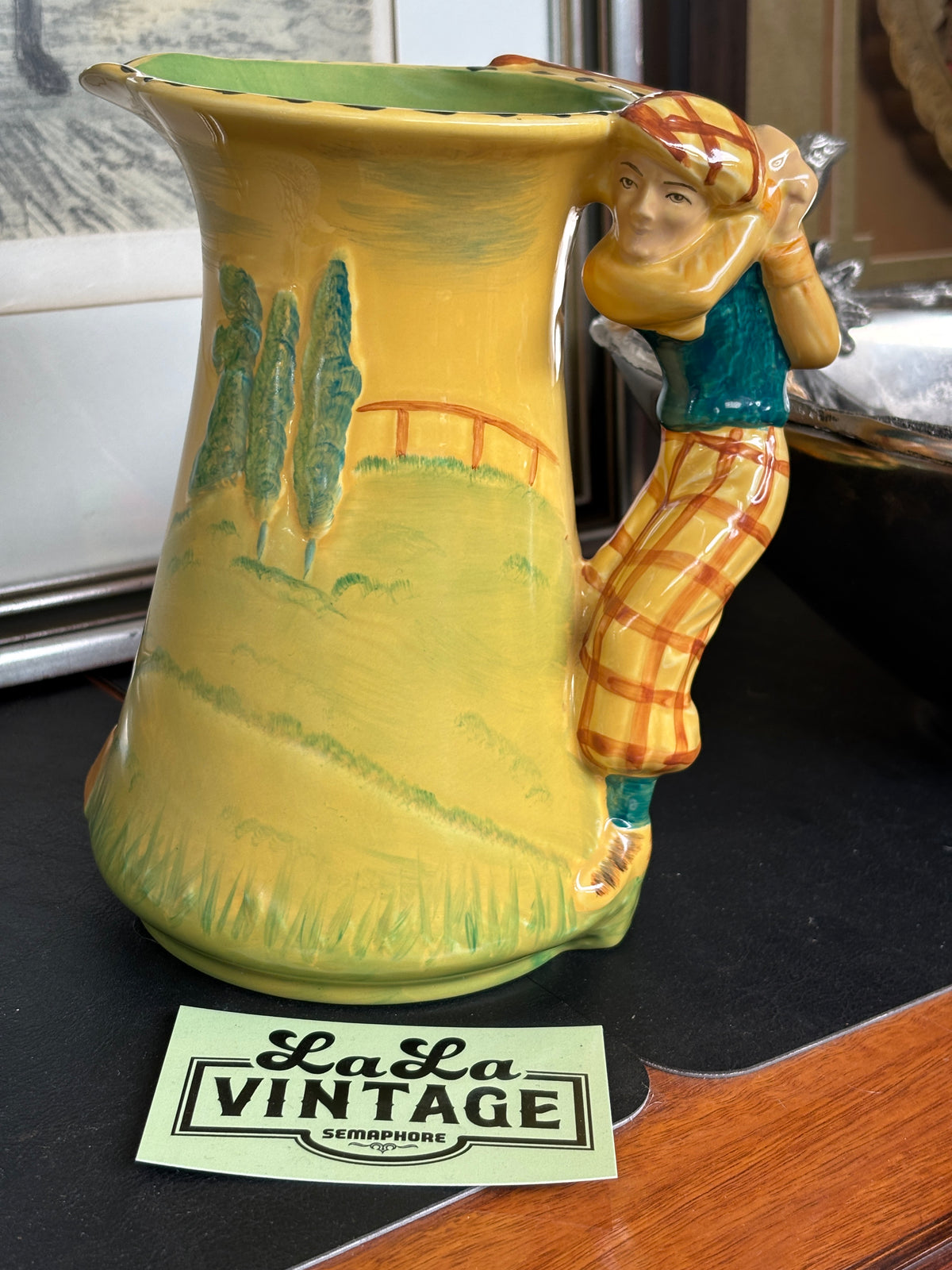 Burleigh Ware Golfer Jug – Burgess, Dorling & Leigh, Burslem England