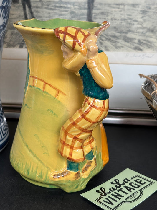 Burleigh Ware Golfer Jug – Burgess, Dorling & Leigh, Burslem England