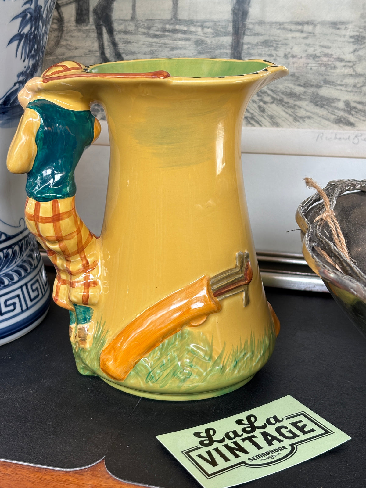 Burleigh Ware Golfer Jug – Burgess, Dorling & Leigh, Burslem England