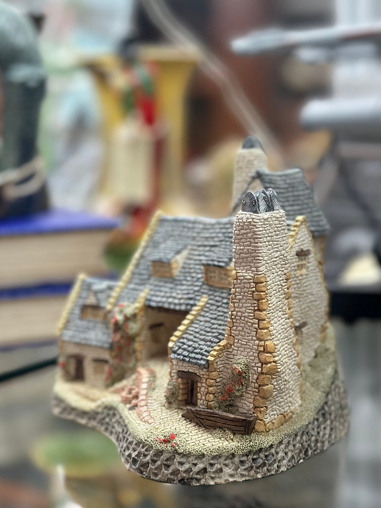 Vintage David Winter Cottages Devoncombe 1986 | West Country Collection Hand-Painted Miniature British Figurine