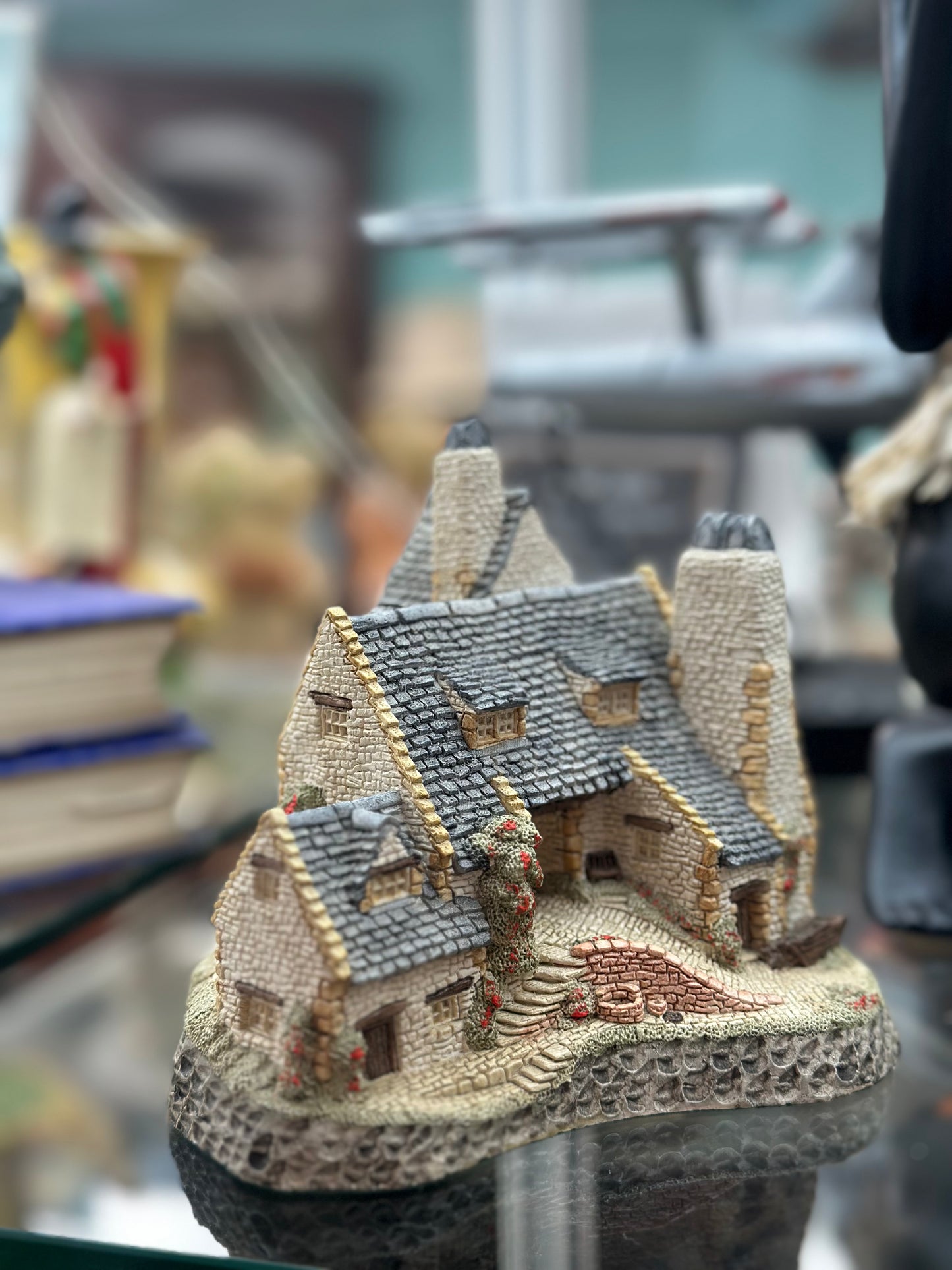 Vintage David Winter Cottages Devoncombe 1986 | West Country Collection Hand-Painted Miniature British Figurine