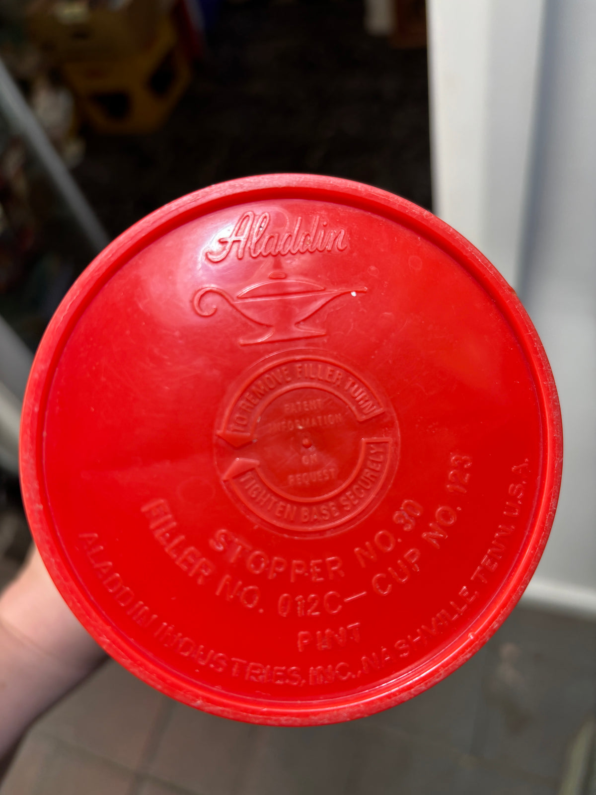 Vintage Aladdin Greyhound “Drink Up America” Thermos – 1970s