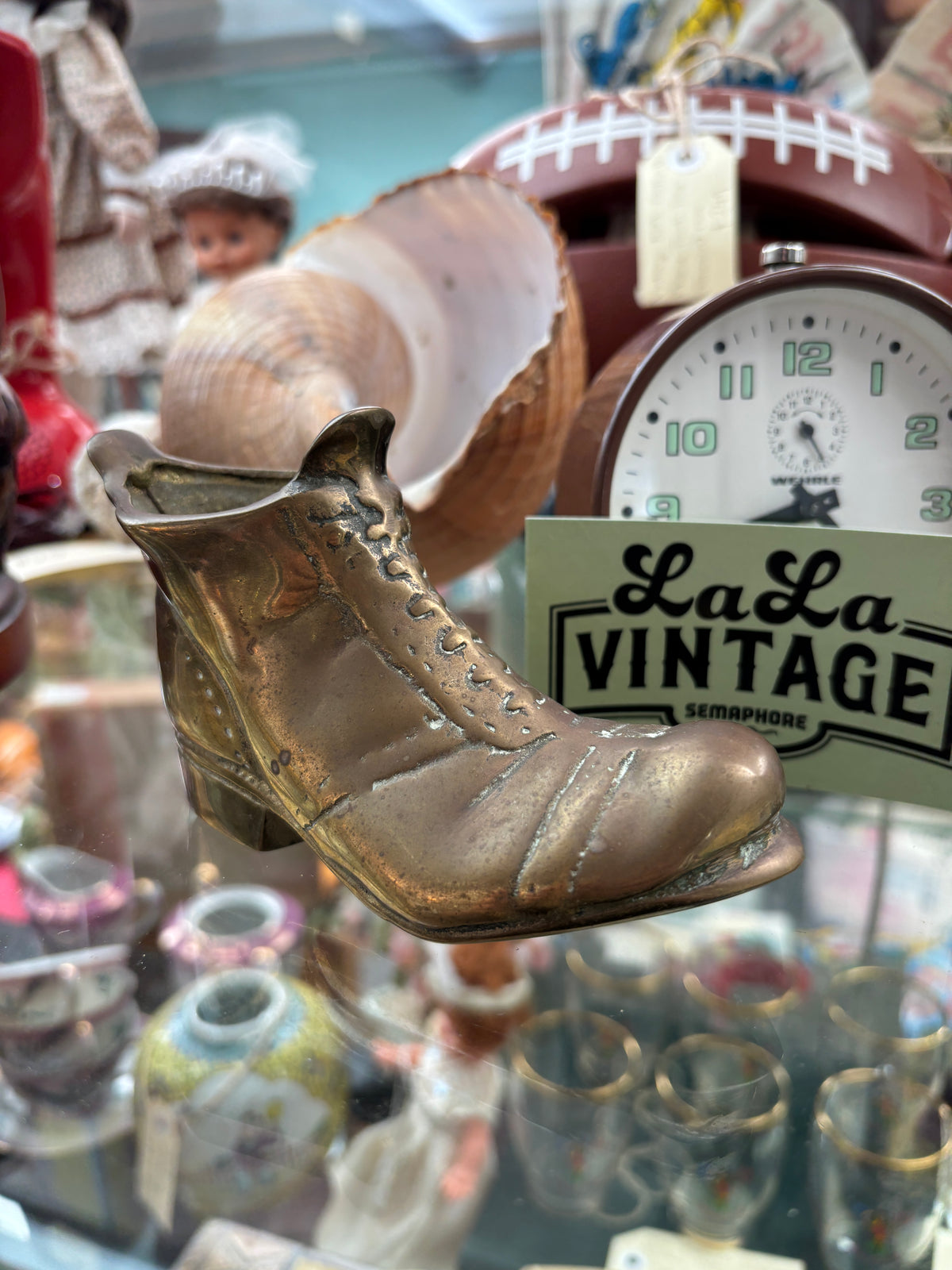 Brass Victorian Style Boot