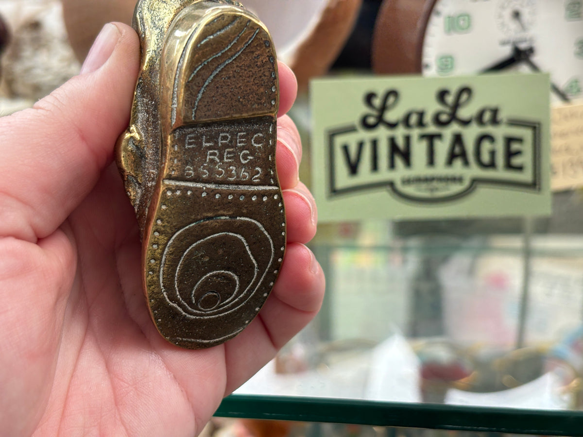 Vintage Brass Lace Up Boot