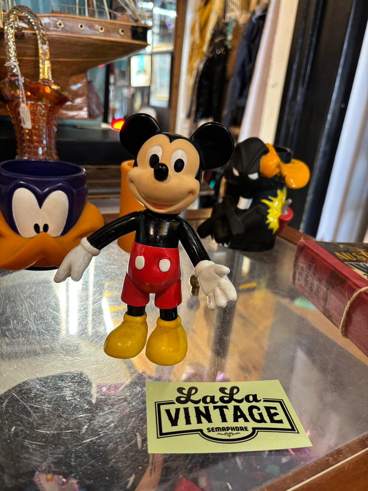 Vintage Mickey Mouse Figure – Classic Red Shorts & Yellow Shoes